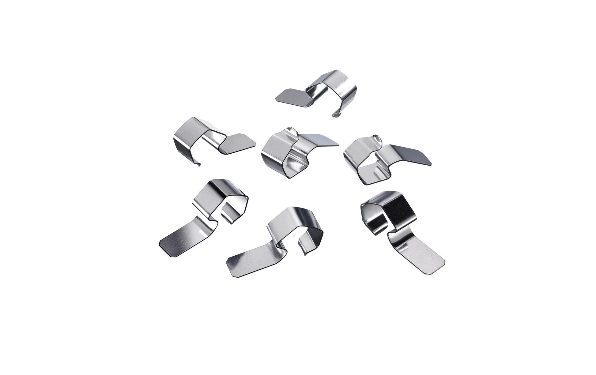 Westmark Deckelklammern, 1,8 × 3,2 × 1,1 cm, Edelstahl, Silber