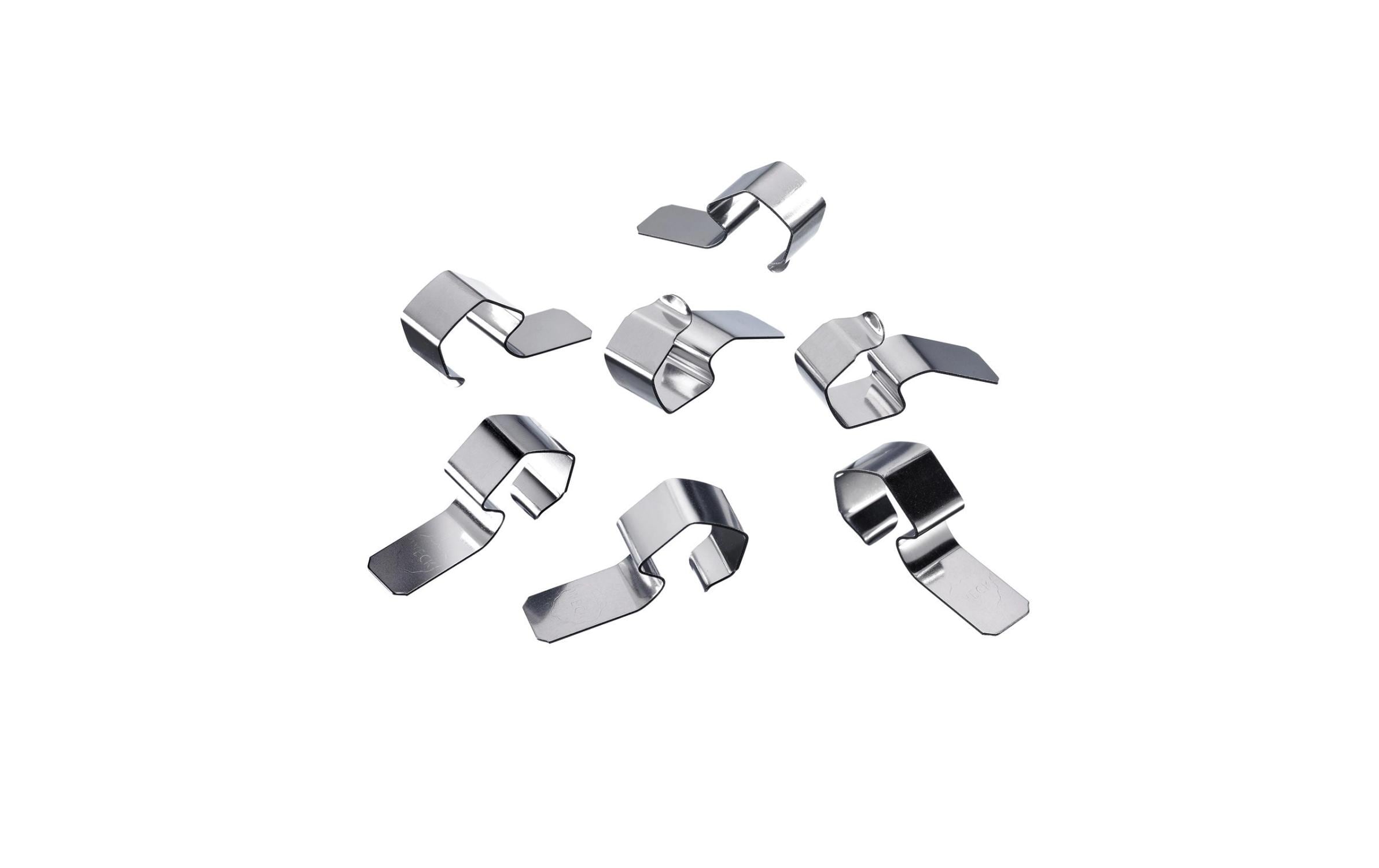 Westmark Deckelklammern, 1,8 × 3,2 × 1,1 cm, Edelstahl, Silber