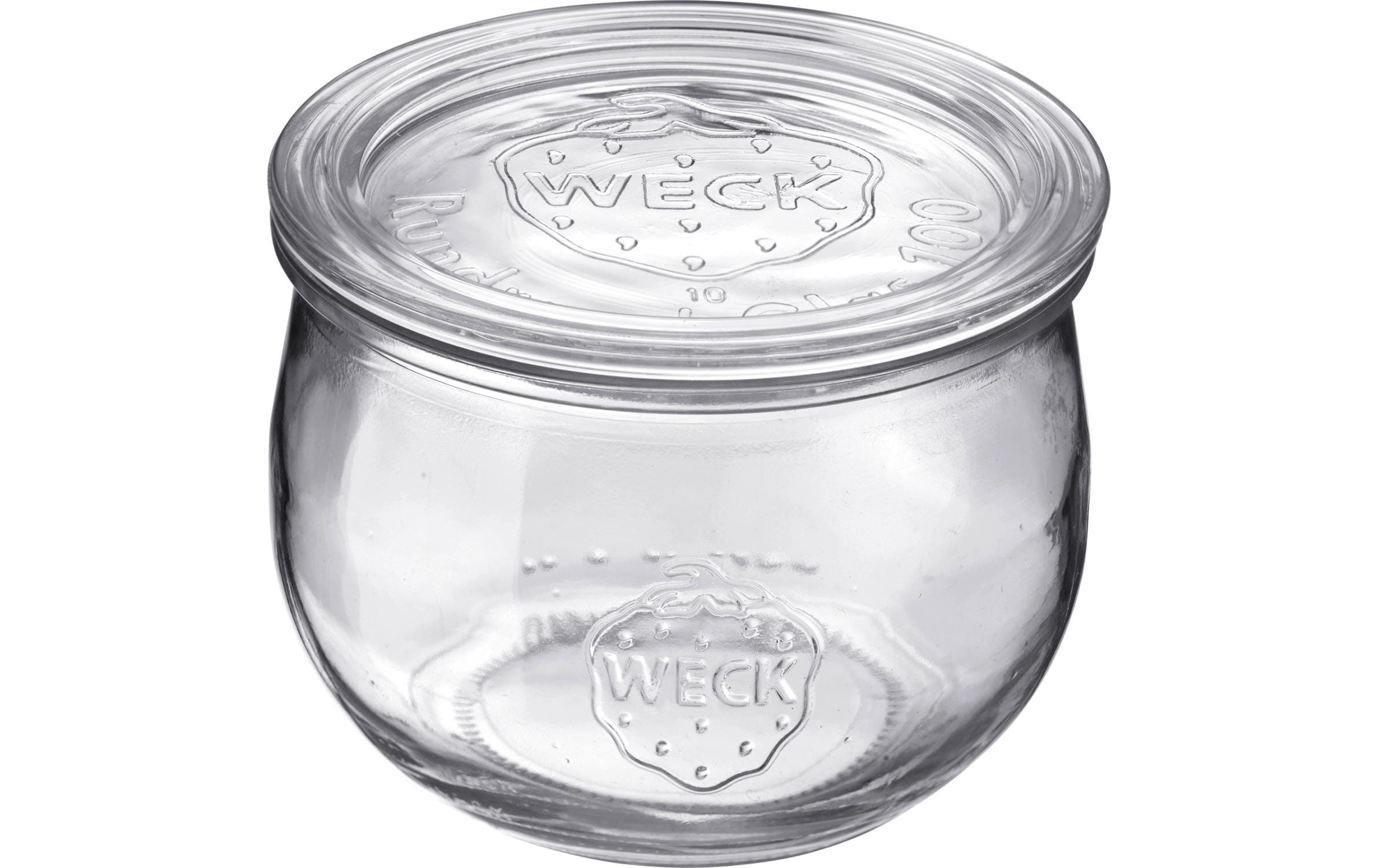 Westmark Einmachglas – 500 ml, Ø 10,0 cm, H 8,8 cm, Glas, Transparent, mit Deckel, spülmaschinenfest