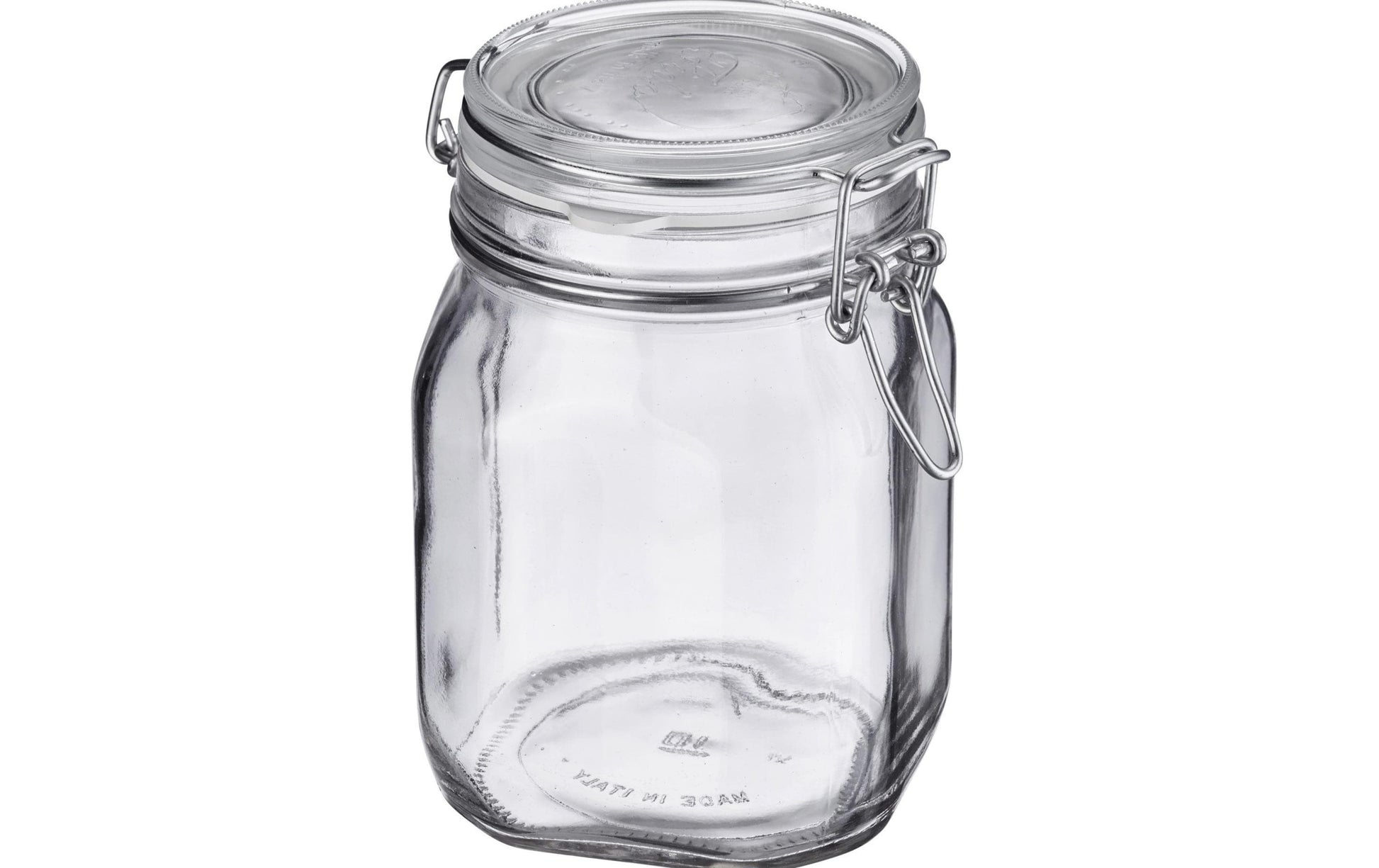 Westmark Vorratsdose 2 l, Ø 9 × 21 cm, Glas/Edelstahl/Gummi, Transparent