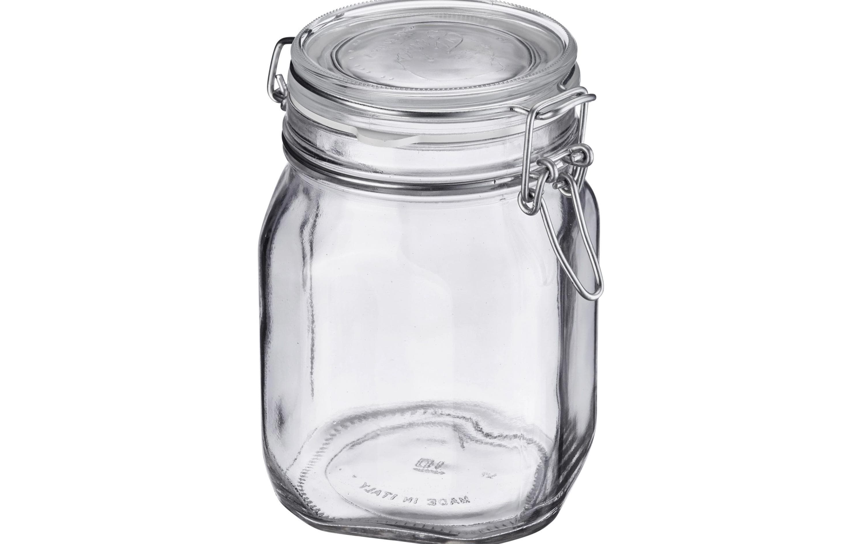 Westmark Vorratsdose 2 l, Ø 9 × 21 cm, Glas/Edelstahl/Gummi, Transparent