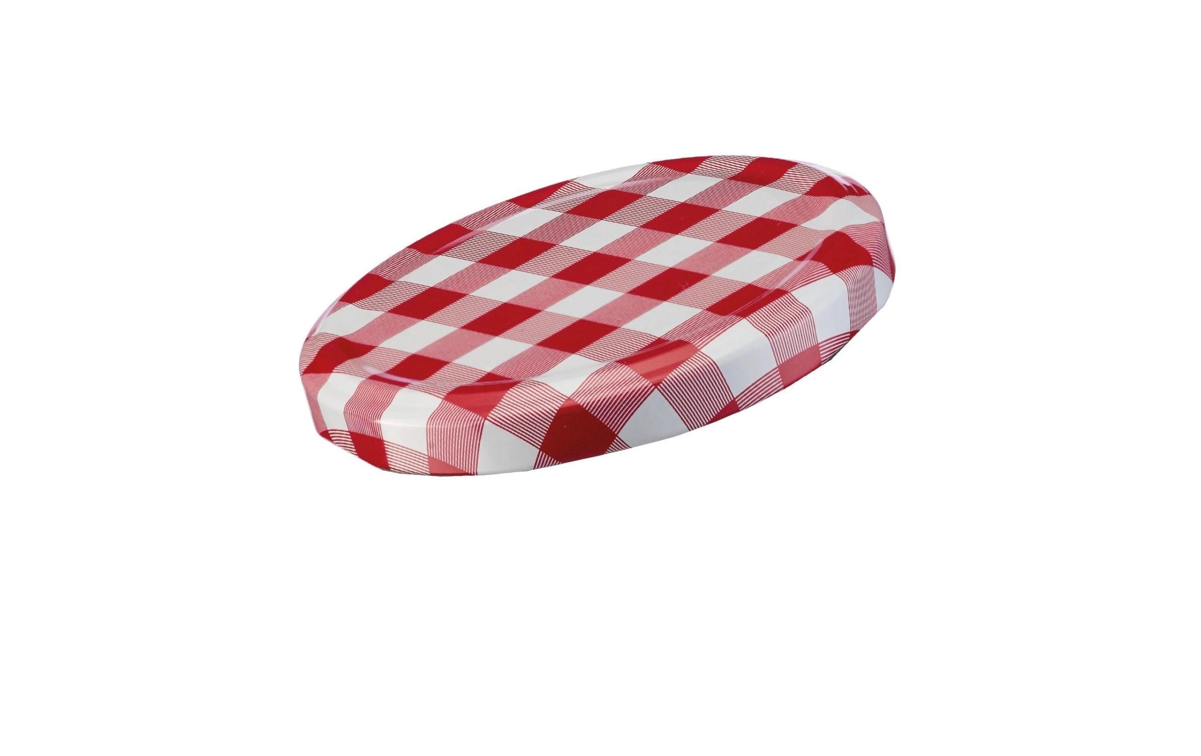 Westmark Deckel Ø 6,6 × 1 cm, Weissblech, Rot, 6 Stk.