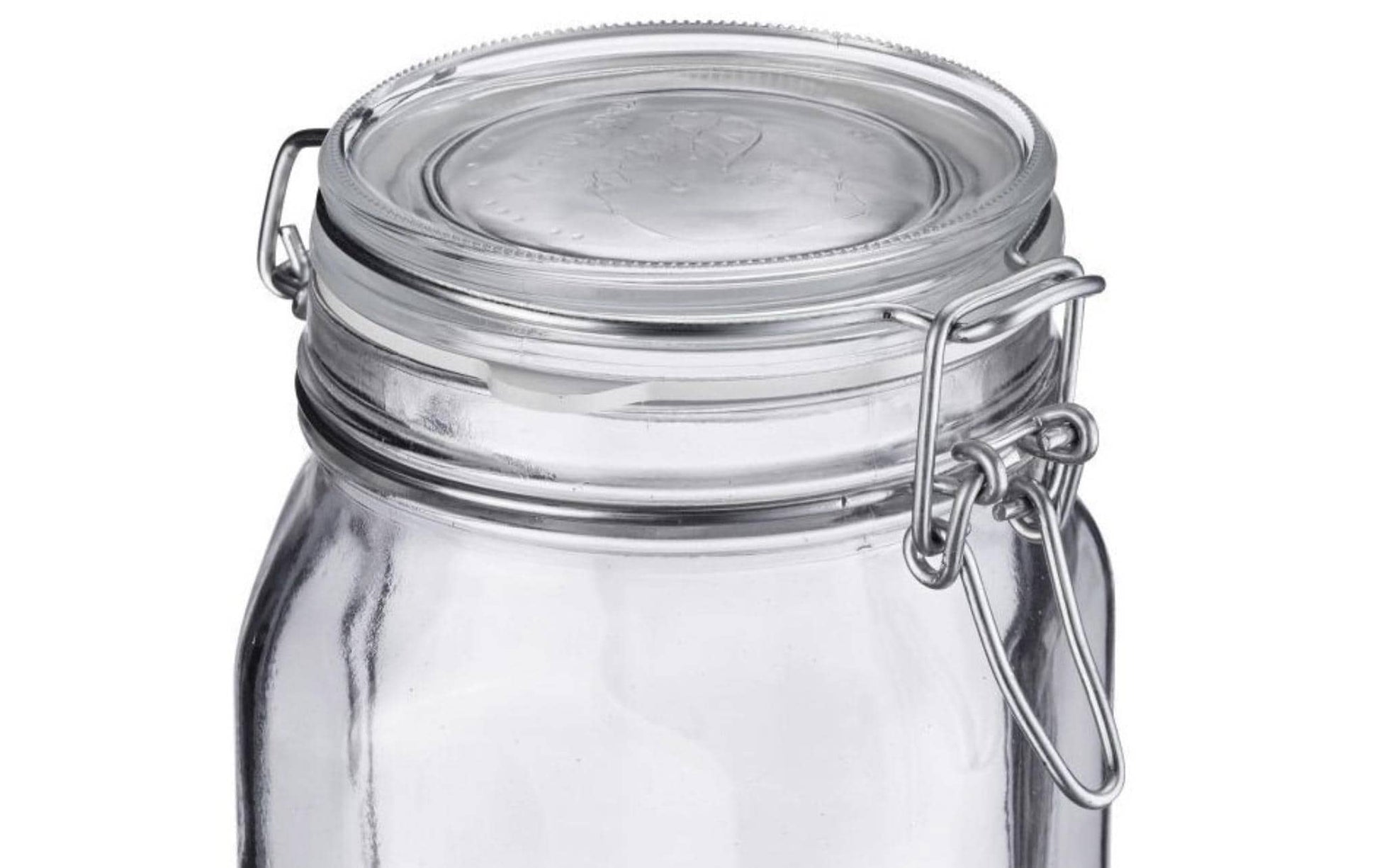 Westmark Vorratsdose 2 l, Ø 9 × 21 cm, Glas/Edelstahl/Gummi, Transparent