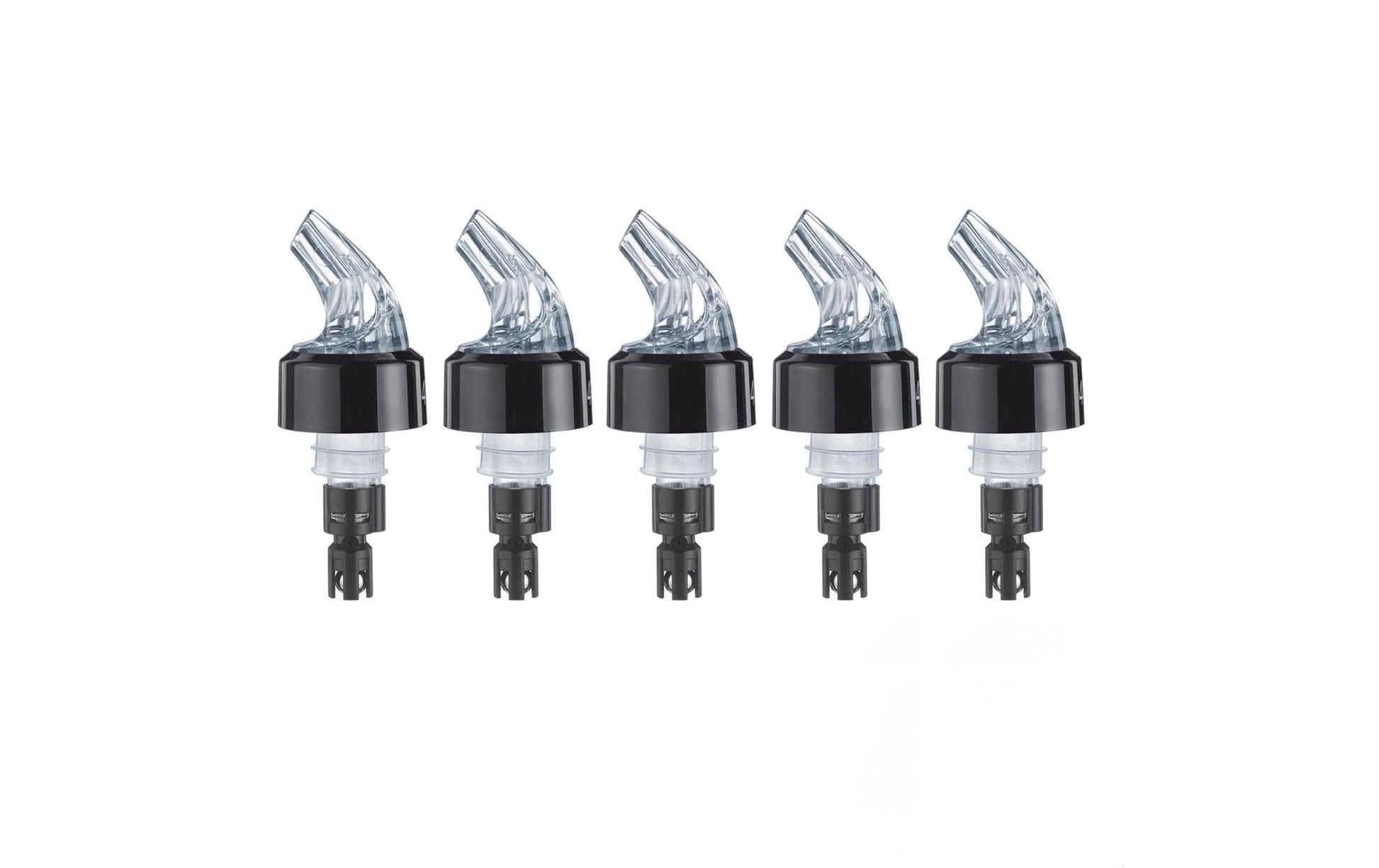 Westmark Flaschenverschluss Posi Pour Dosierausgiesser – 40 ml, Kunststoff, Schwarz, 5 Stk.