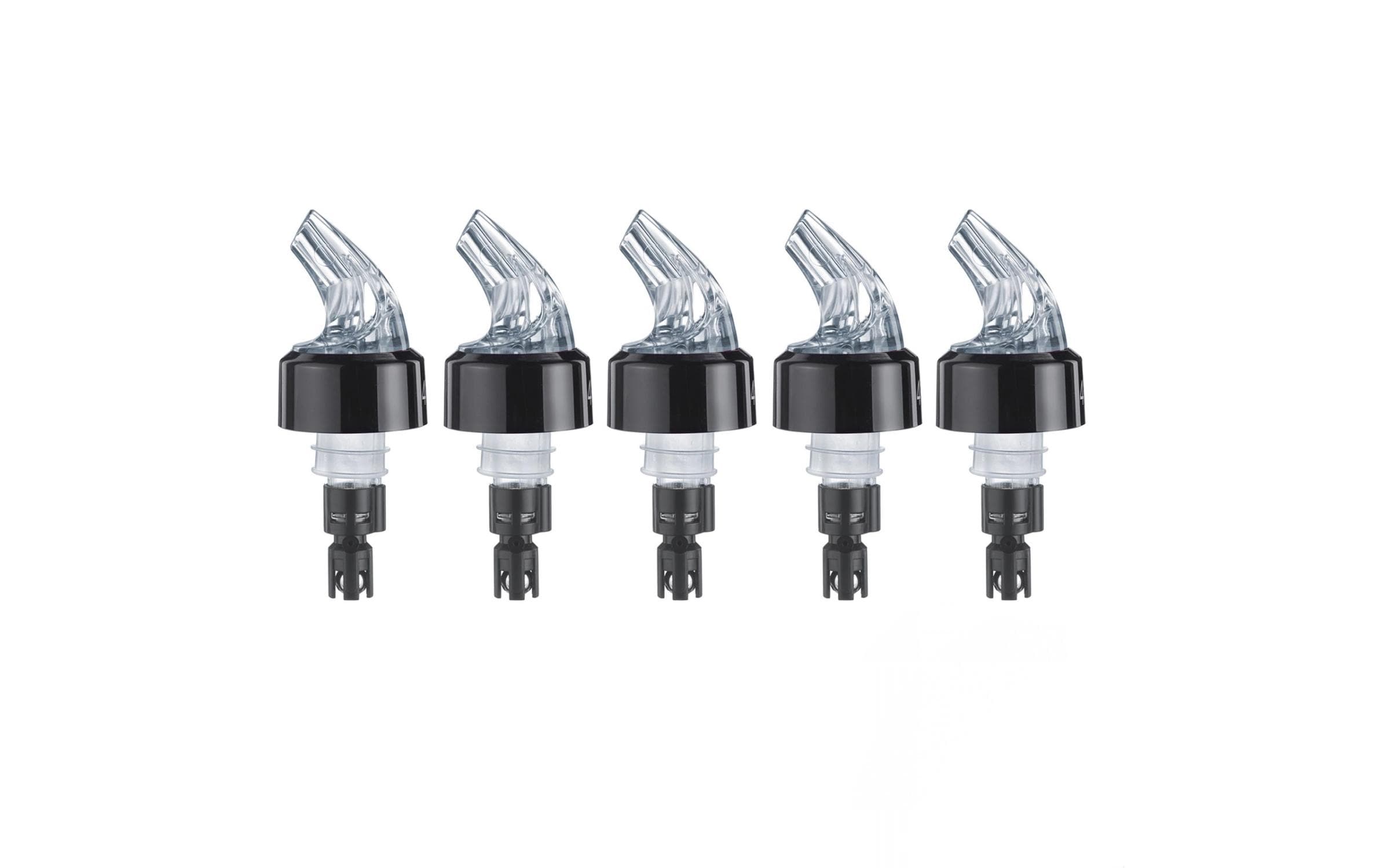 Westmark Flaschenverschluss Posi Pour Dosierausgiesser – 40 ml, Kunststoff, Schwarz, 5 Stk.
