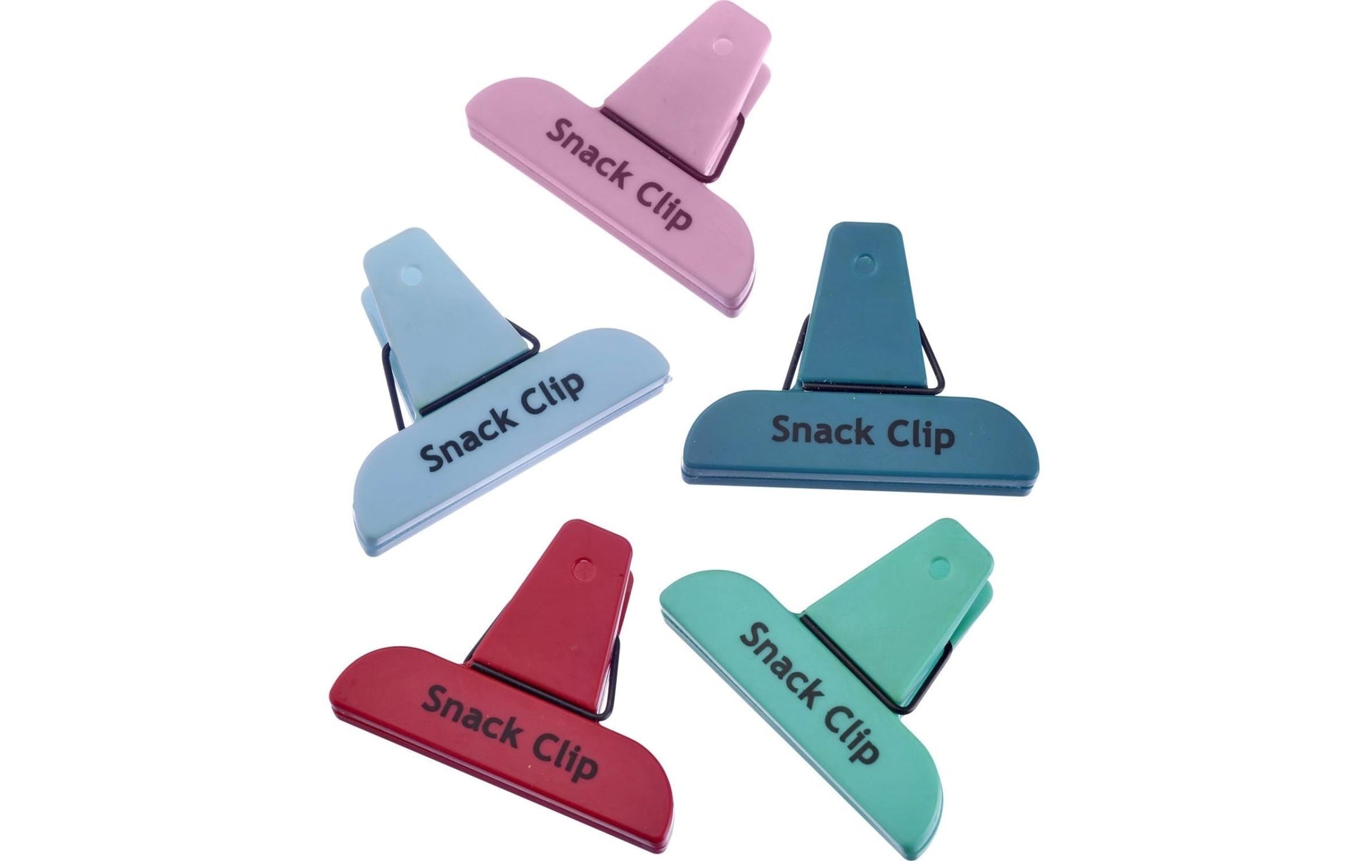 Westmark Beutelclips 5 Stk., 5,5 × 7,6 × 2,3 cm, Kunststoff, BPA-frei, mehrfarbig