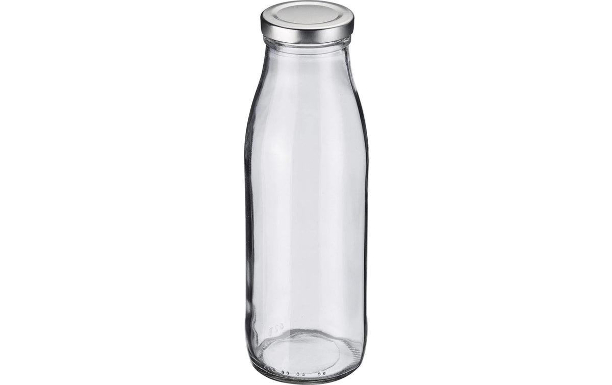 Westmark Einmachflasche – 500 ml, Ø 6,7 cm, H 20,5 cm, Glas/Edelstahl, mit Deckel, spülmaschinenfest