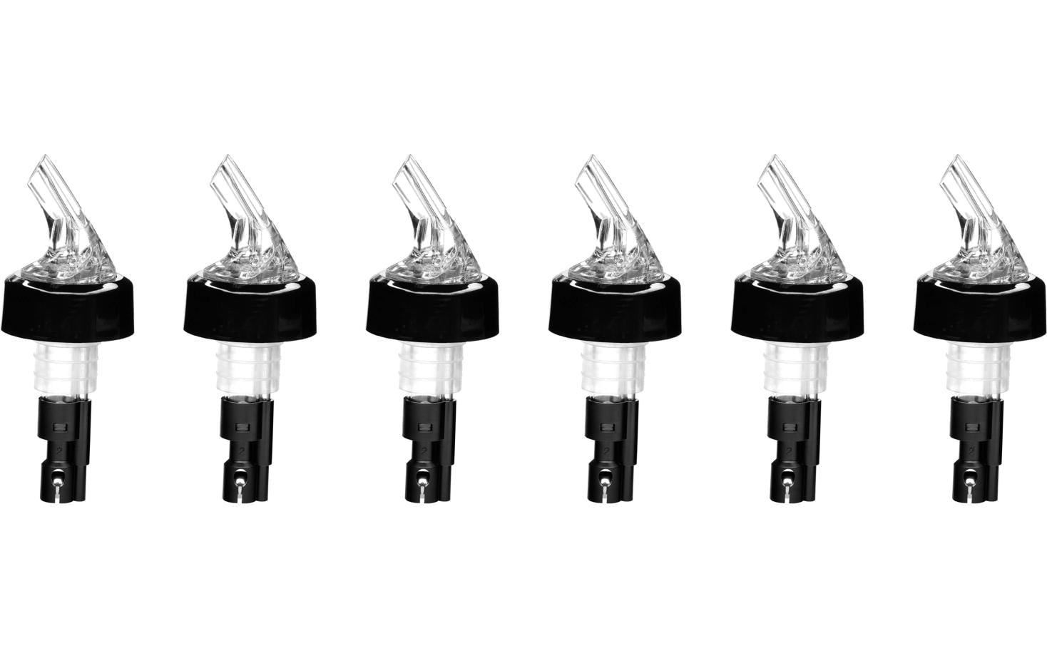 Westmark Flaschenverschluss Posi Pour – 20 ml, Kunststoff, Schwarz, 5 Stk.