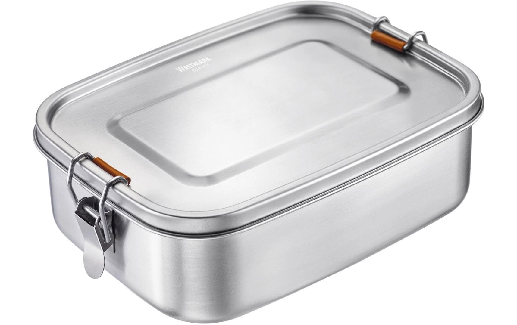Westmark Lunchbox 1,1 l, 14,3 × 20 × 6,1 cm, 18/8 Edelstahl/Silikon, silber