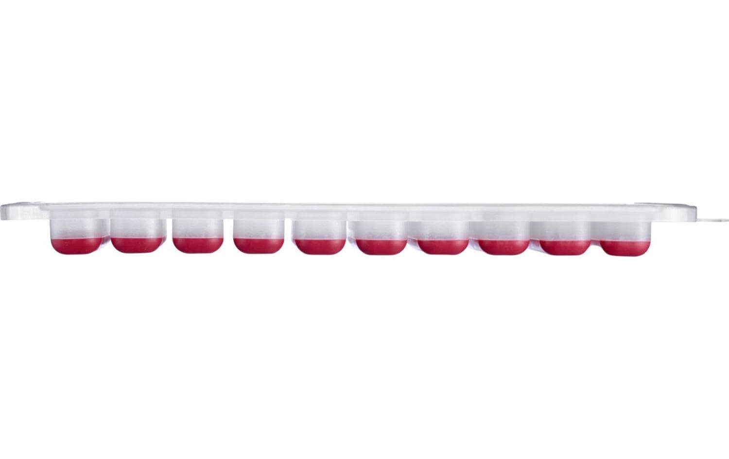 Westmark Eiswürfelform 2er-Set, 20 Eiswürfel, 11,6 × 29,7 × 2,2 cm, Kunststoff, Rot, BPA-frei