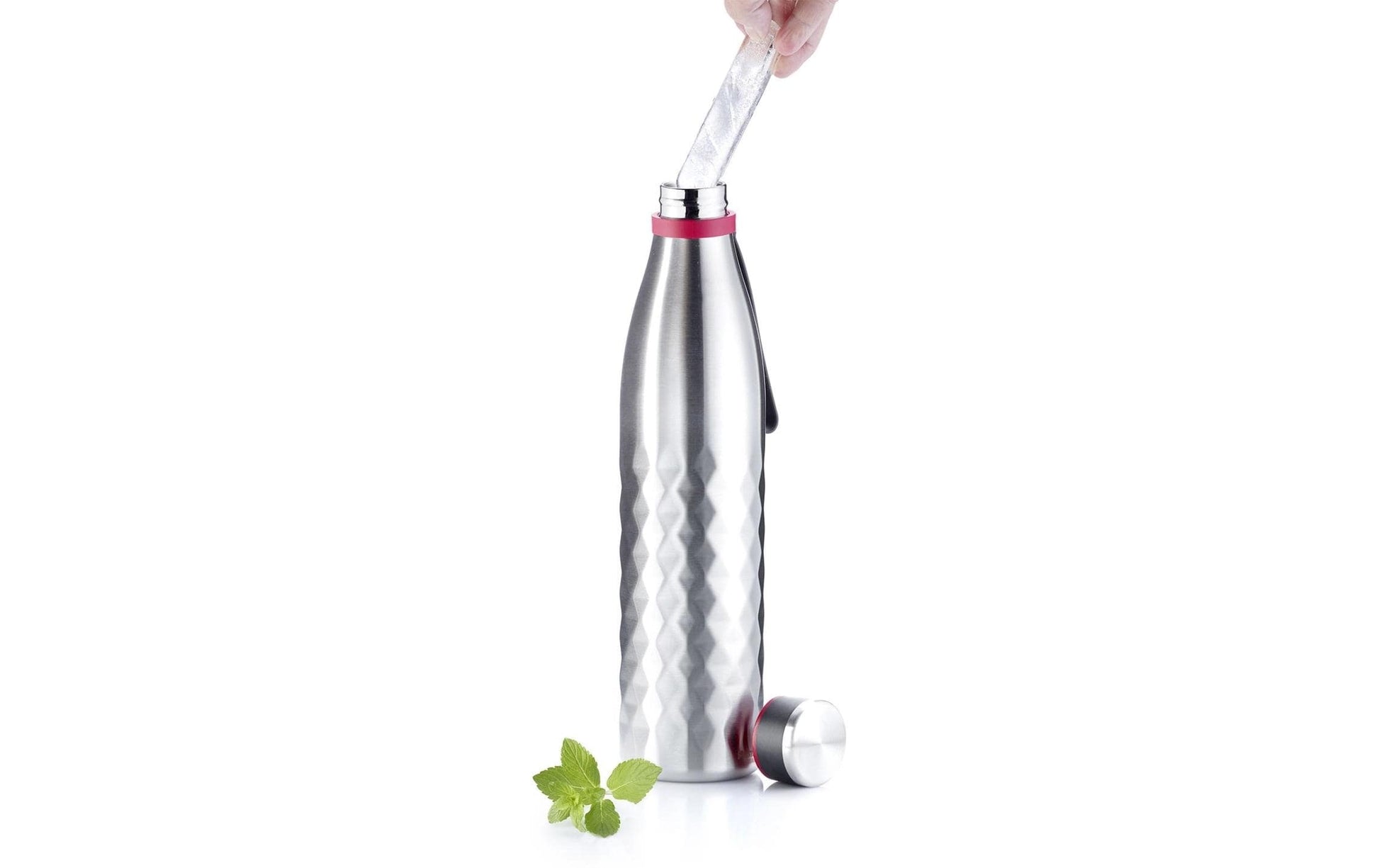 Westmark Eiswürfelform 2er-Set, 20 Eiswürfel, 11,6 × 29,7 × 2,2 cm, Kunststoff, Rot, BPA-frei