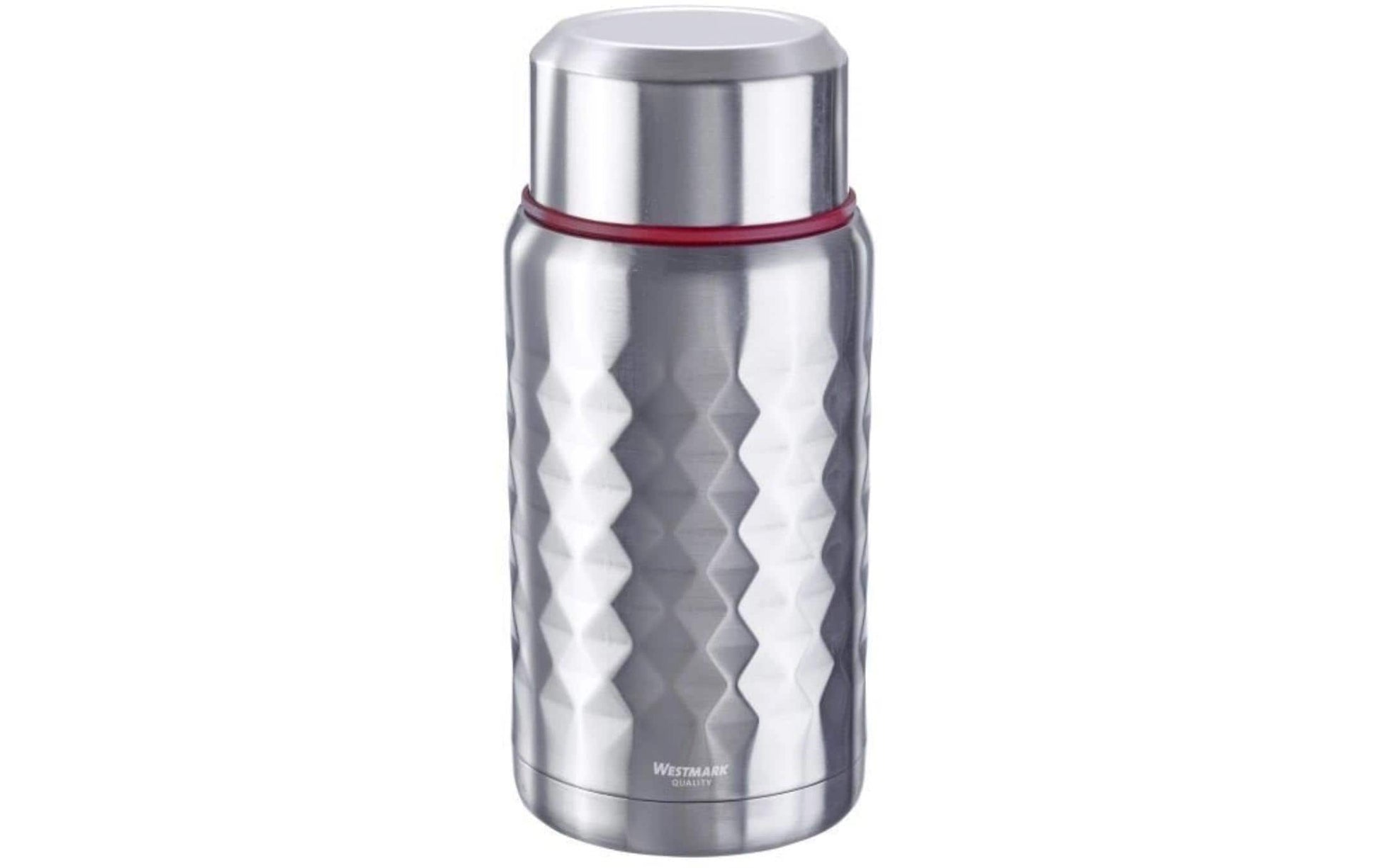 Westmark Lunchbox 750 ml, 9 × 20,5 × 9 cm, Edelstahl/Silikon/Polypropylen (PP), BPA-frei, silber