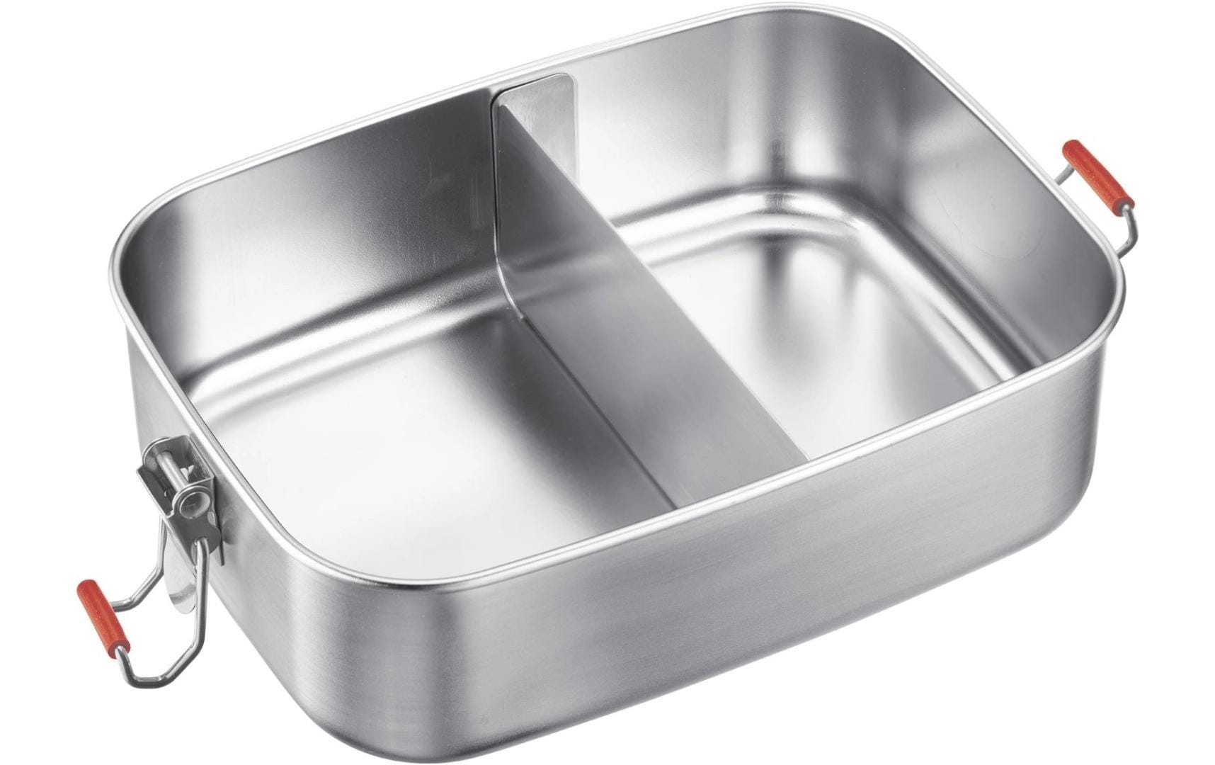 Westmark Lunchbox 1,1 l, 14,3 × 20 × 6,1 cm, 18/8 Edelstahl/Silikon, silber