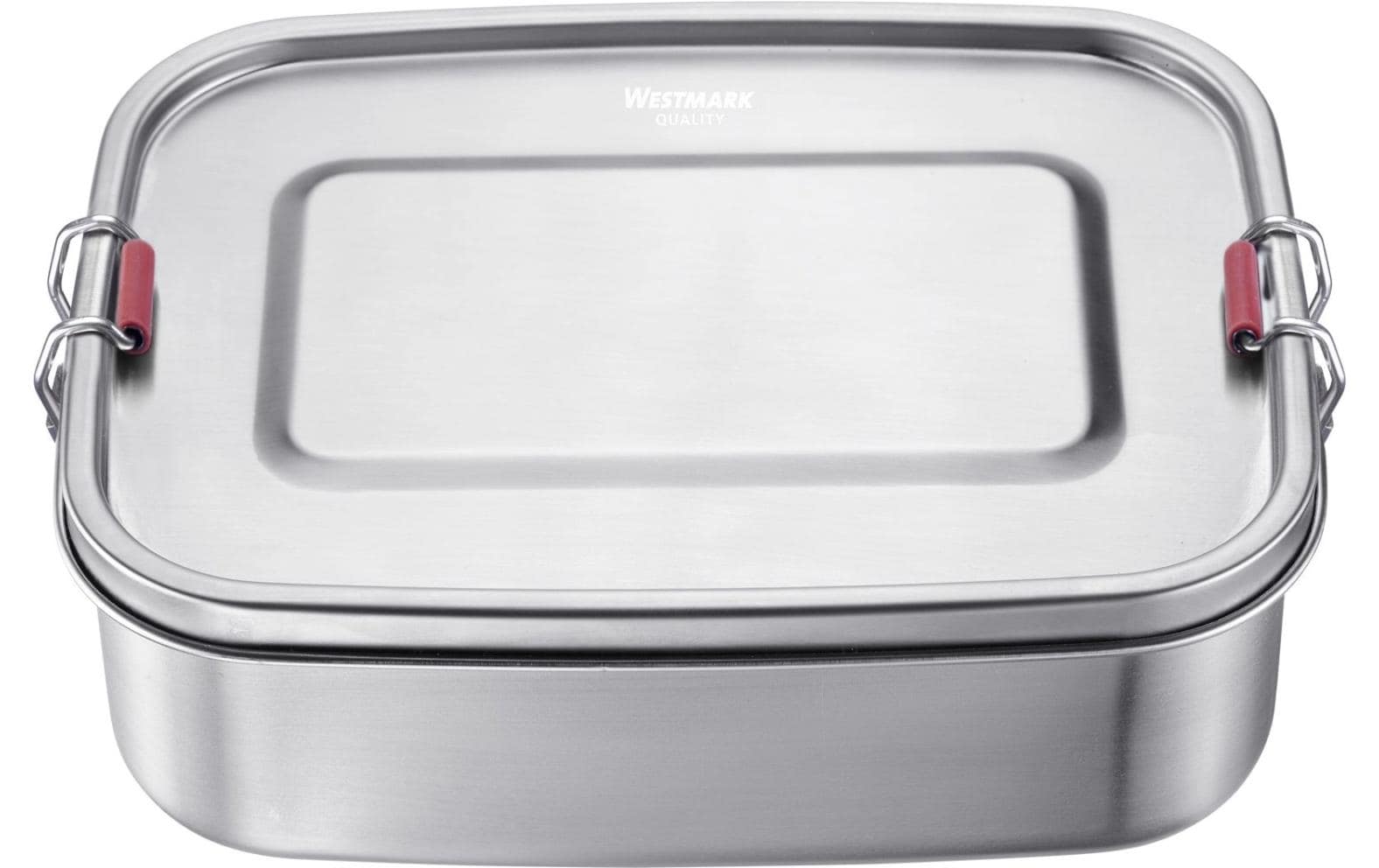 Westmark Lunchbox 1,1 l, 14,3 × 20 × 6,1 cm, 18/8 Edelstahl/Silikon, silber