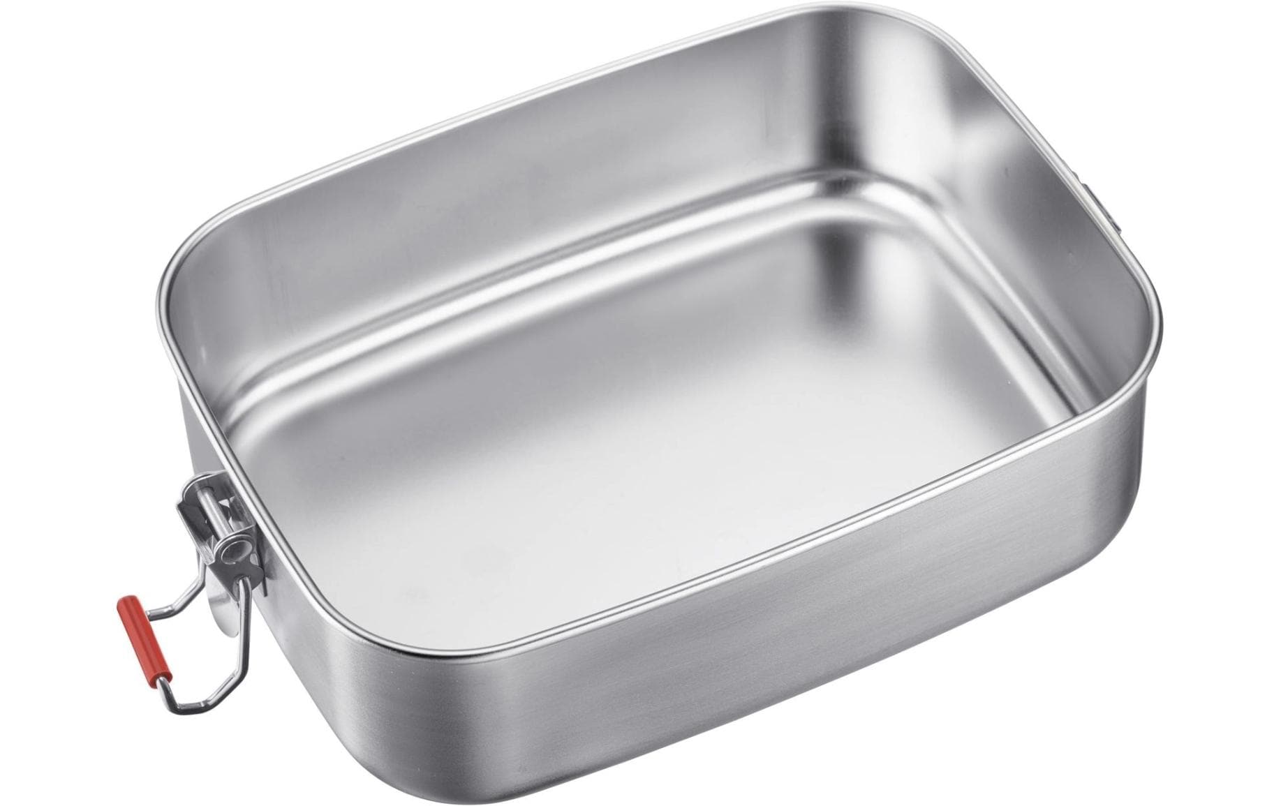 Westmark Lunchbox 1,1 l, 14,3 × 20 × 6,1 cm, 18/8 Edelstahl/Silikon, silber
