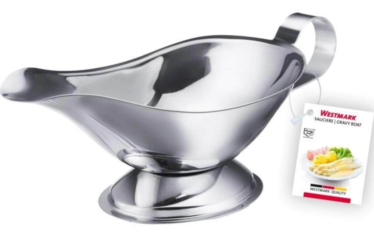 Westmark Sauciere – 250 ml, 9,8 × 23,0 × 9,5 cm, Edelstahl, Silber, spülmaschinenfest