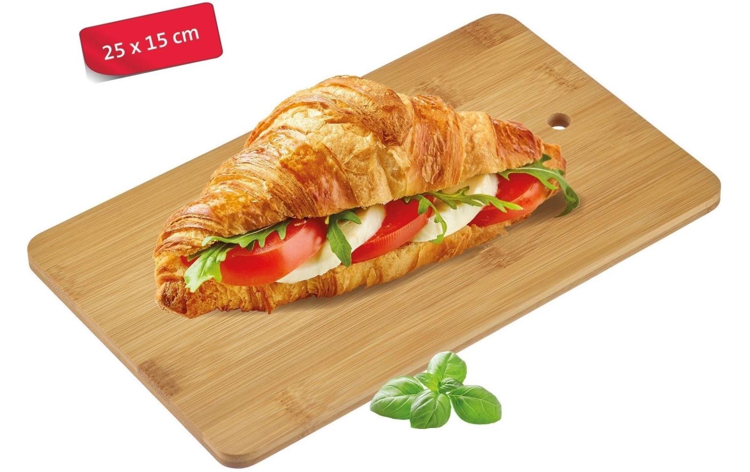 Westmark Schneidebrett 17,9 × 32 × 6 cm, Bambus, Braun, 7-teilig