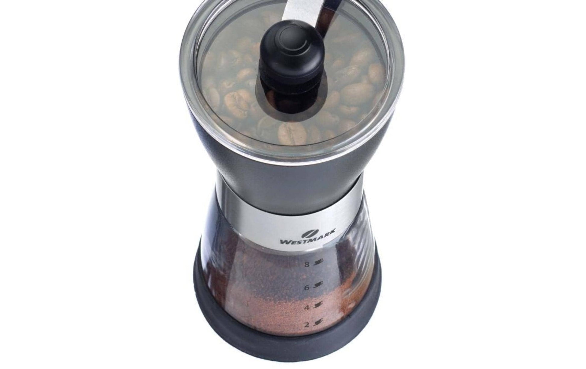 Westmark Kaffeemühle 72 g, 15 × 21,5 × 7,5 cm, Edelstahl, Schwarz, Manuell