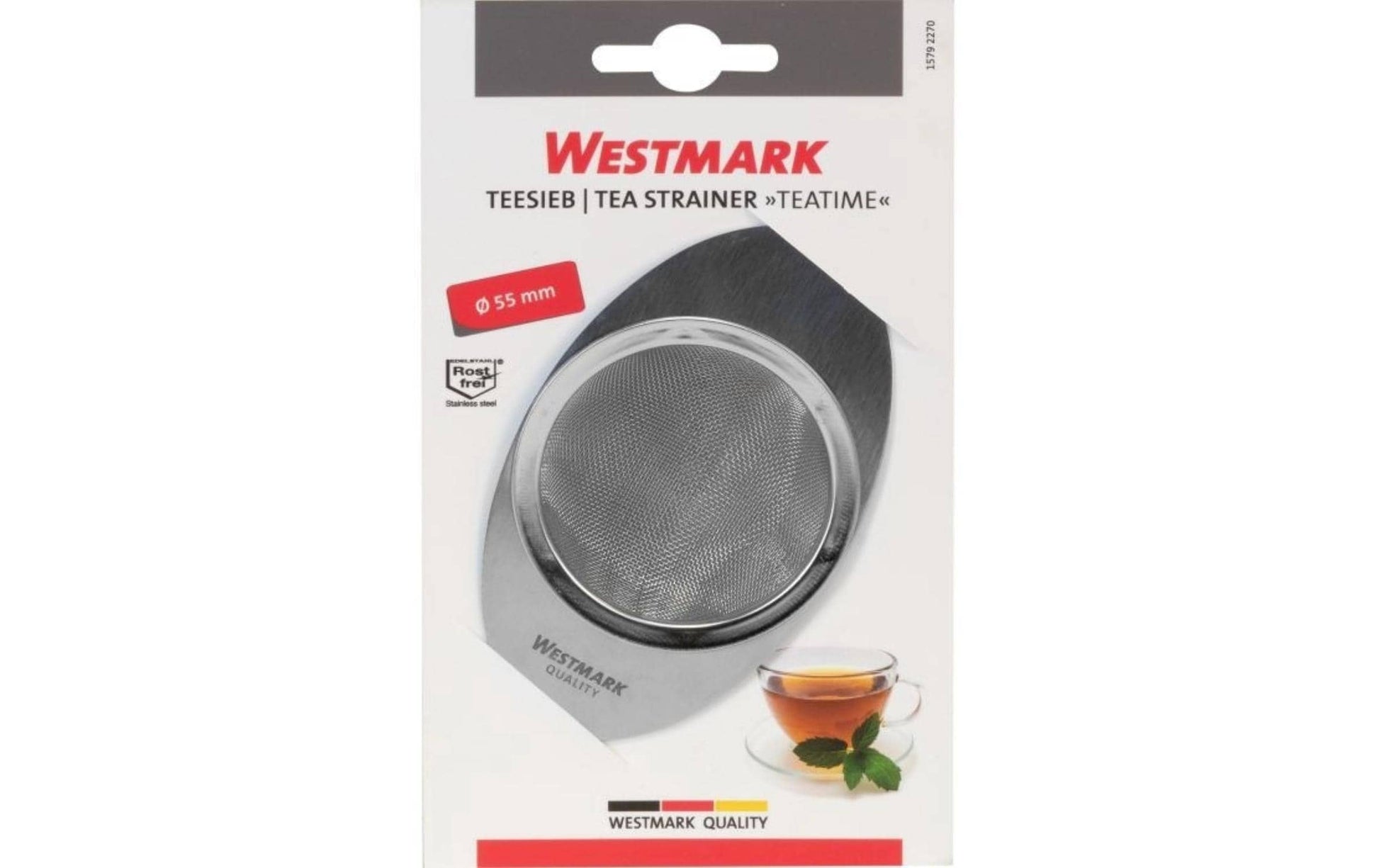 Westmark Teesieb Ø 5,5 × 2,5 cm, Edelstahl, Silber