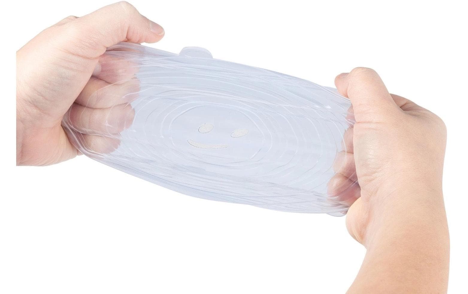 Westmark Frischhaltedeckel 6er-Set, 18 × 21,5 × 0,8 cm, Silikon, Transparent