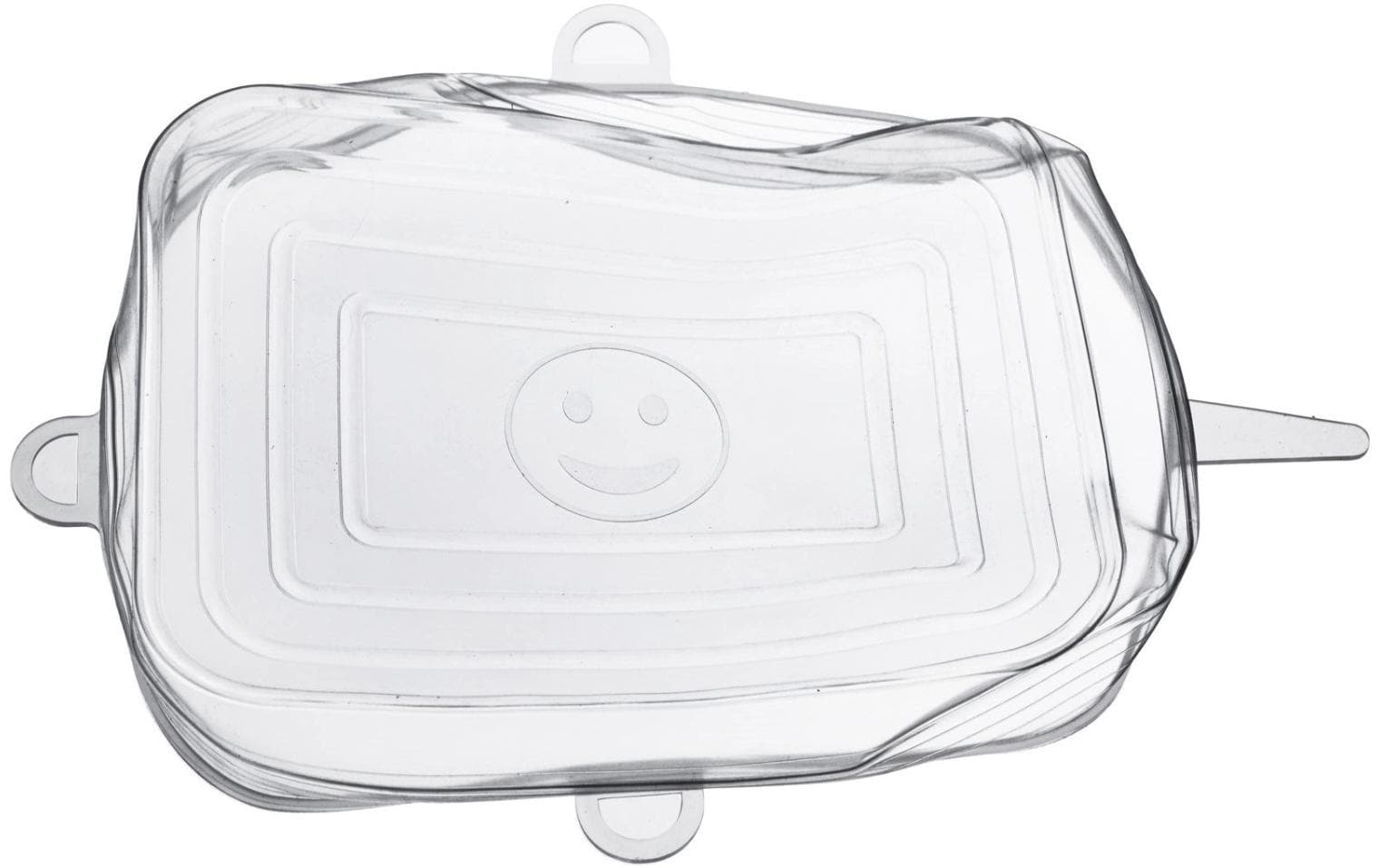 Westmark Frischhaltedeckel 6er-Set, 18 × 21,5 × 0,8 cm, Silikon, Transparent