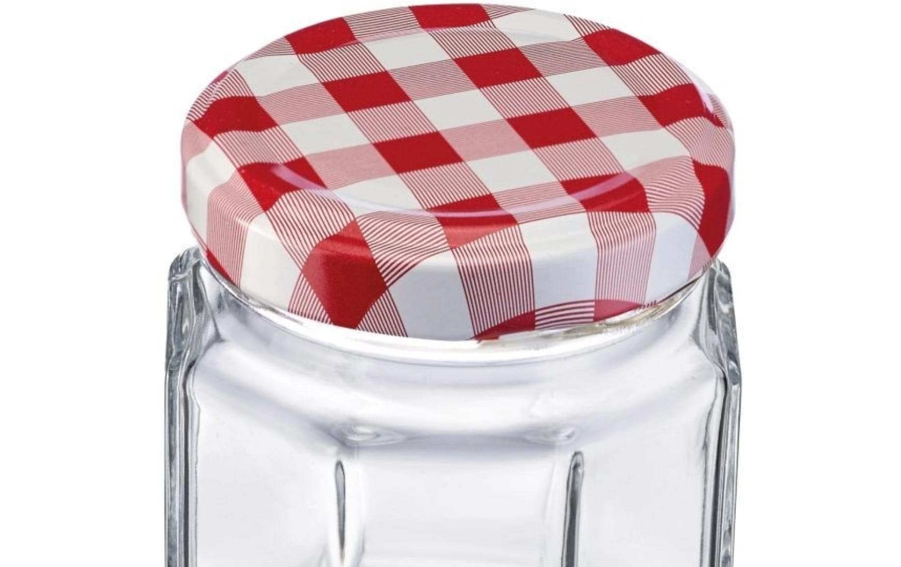 Westmark Einmachglas eckig – 6er Set, 100 ml, 6,0 × 6,0 × 6,5 cm, Glas, Schraubverschluss, spülmaschinenfest