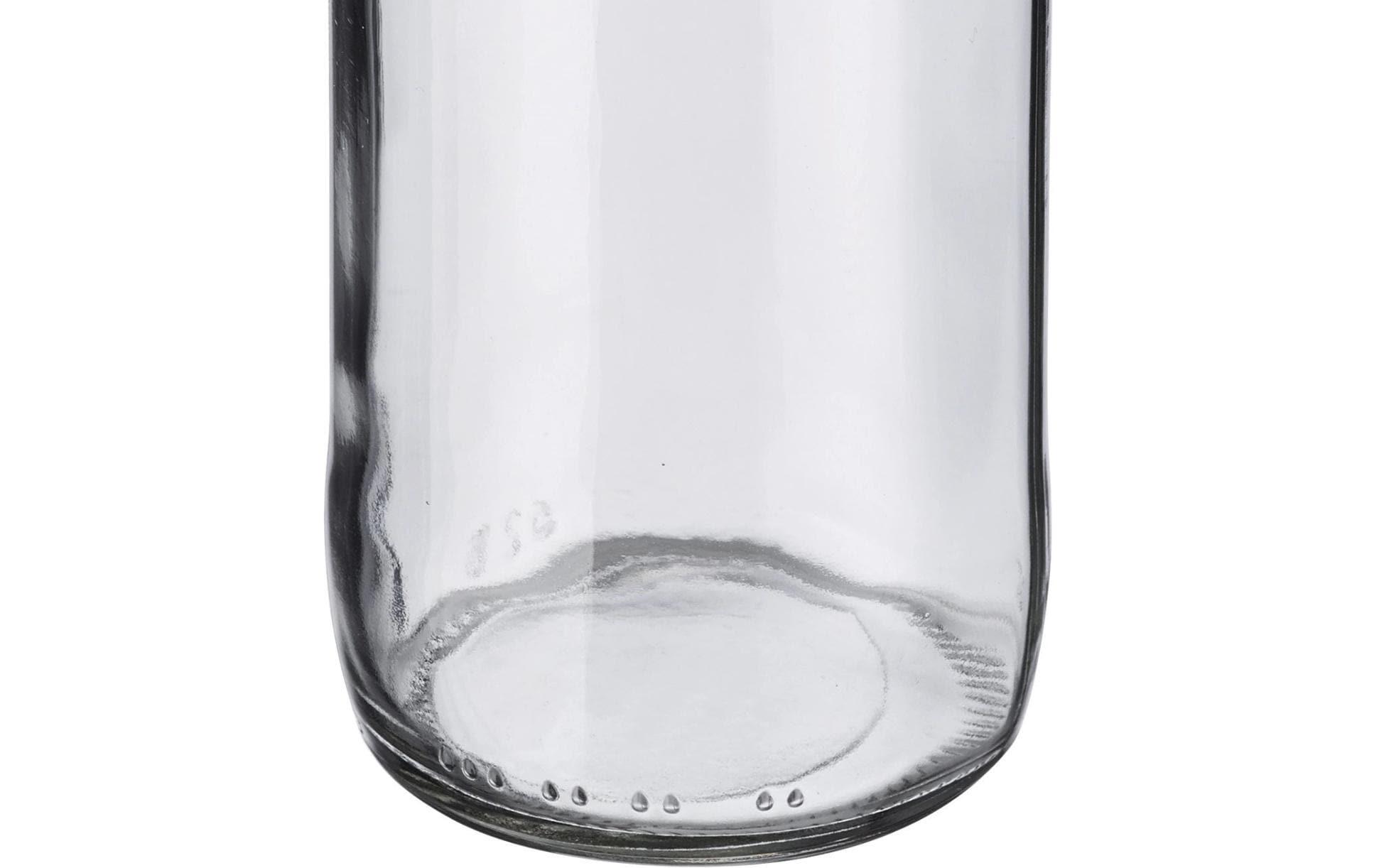 Westmark Einmachflasche – 500 ml, Ø 6,7 cm, H 20,5 cm, Glas/Edelstahl, mit Deckel, spülmaschinenfest