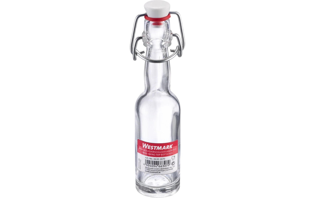 Westmark Einmachflasche – 40 ml, Ø 3 cm, H 14,5 cm, Glas, Transparent, mit Bügelverschluss