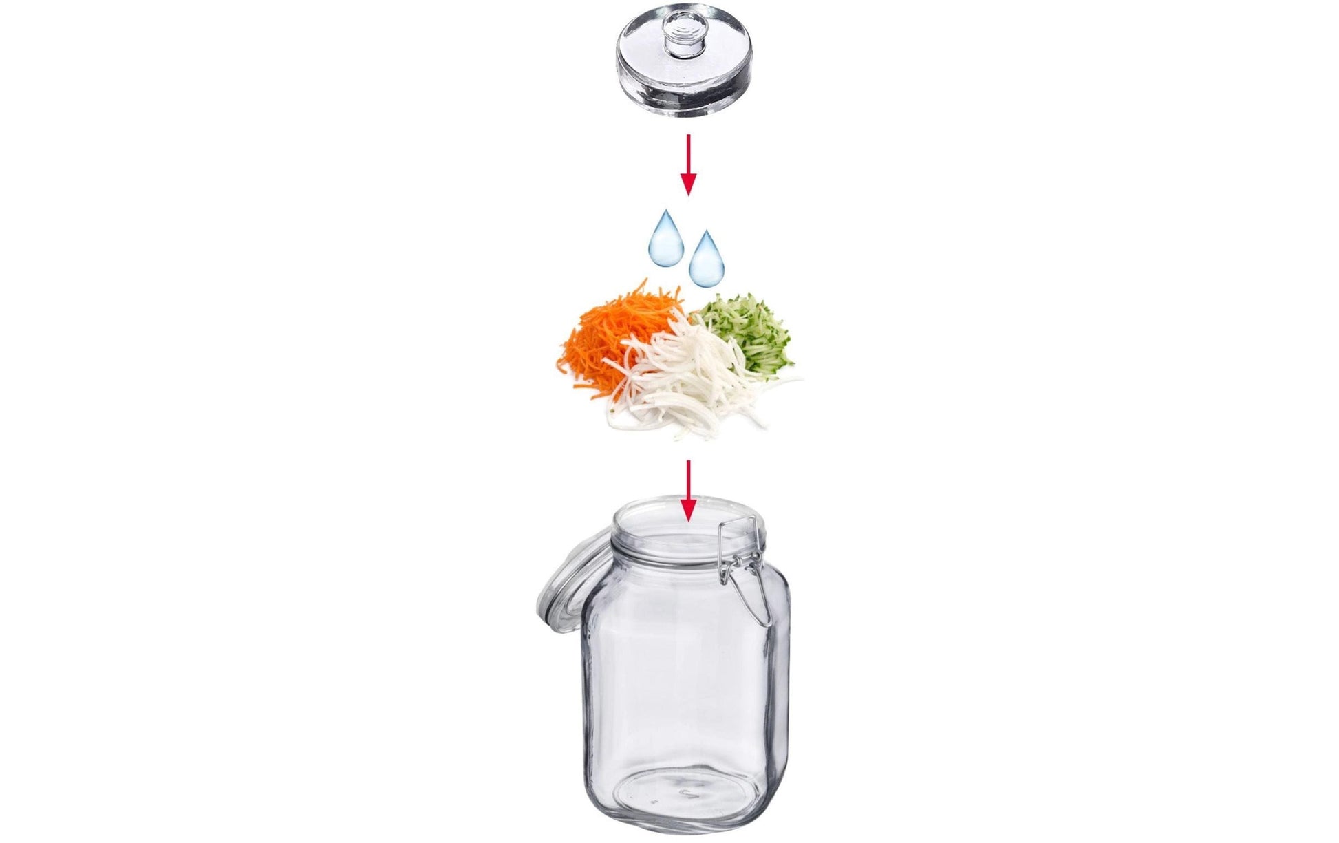 Westmark Fermentiergewichte, Ø 7 × 3,5 cm, Glas (Kalk-Natron), transparent