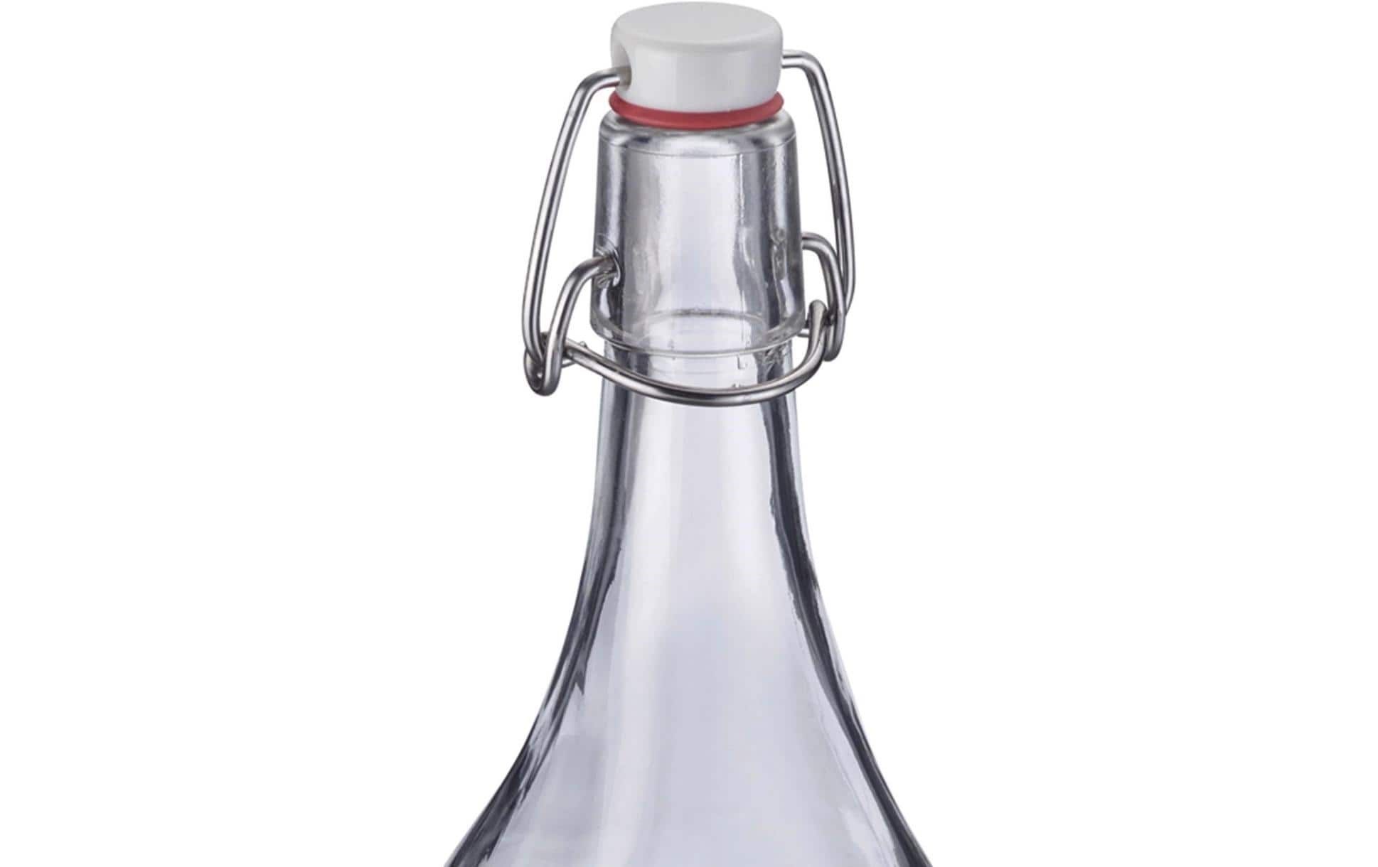Westmark Einmachflasche – 1,0 l, Ø 8,0 cm, H 32,0 cm, Glas, Transparent, Bügelverschluss, spülmaschinenfest