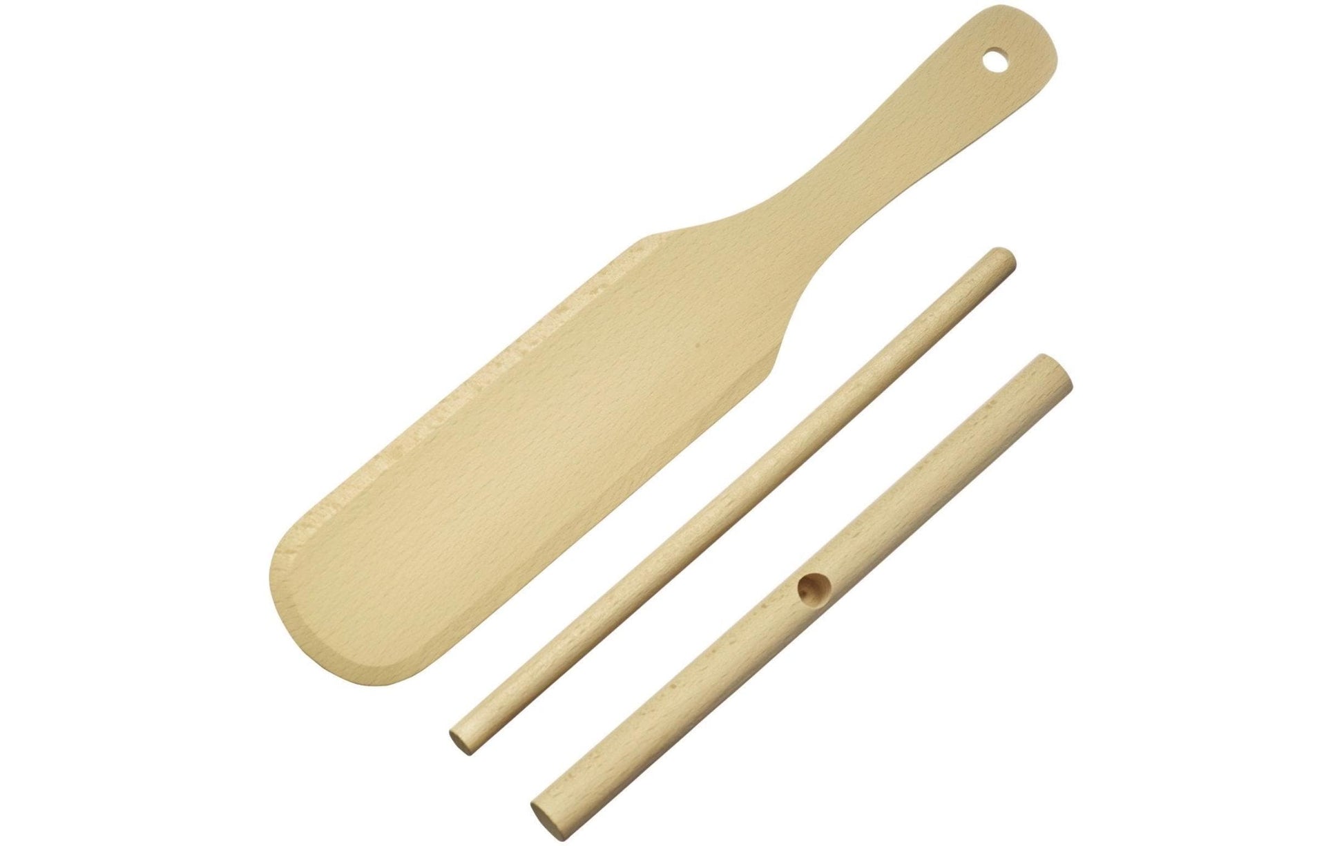 Westmark Crêpes-Spatel-Set 2-teilig, 8 × 29 × 1,5 cm, Buche (Holz), Braun