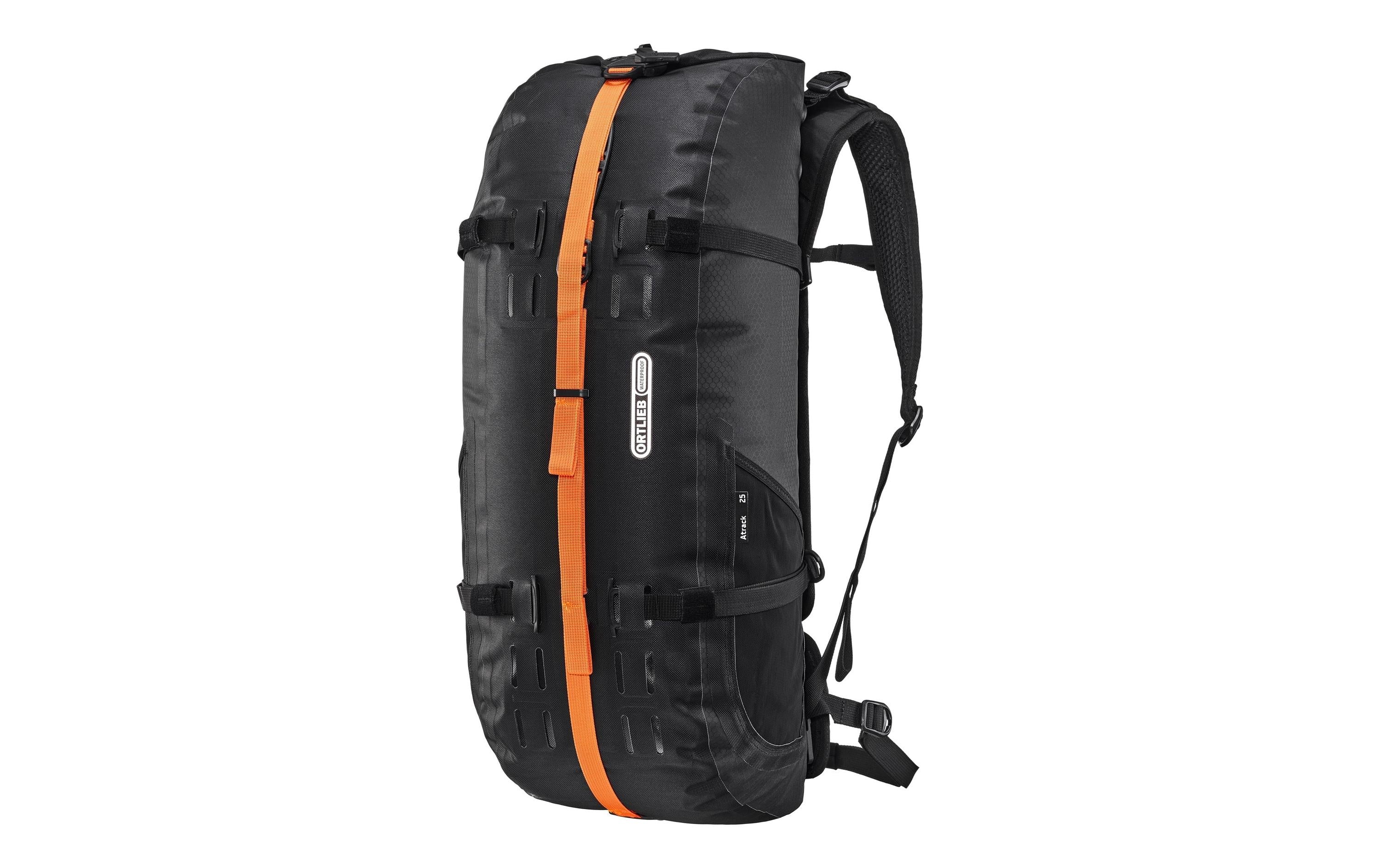 Ortlieb Sportrucksack Atrack Bike – 25 l, wasserfest, Nylon – Schwarz matt