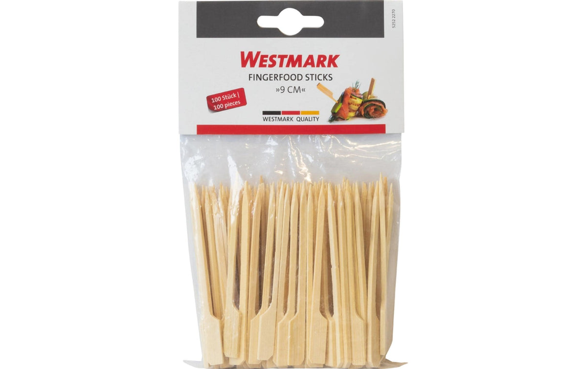 Westmark Bambus-Fingerfood-Sticks, 9,8 cm – braun – 100 Stk.
