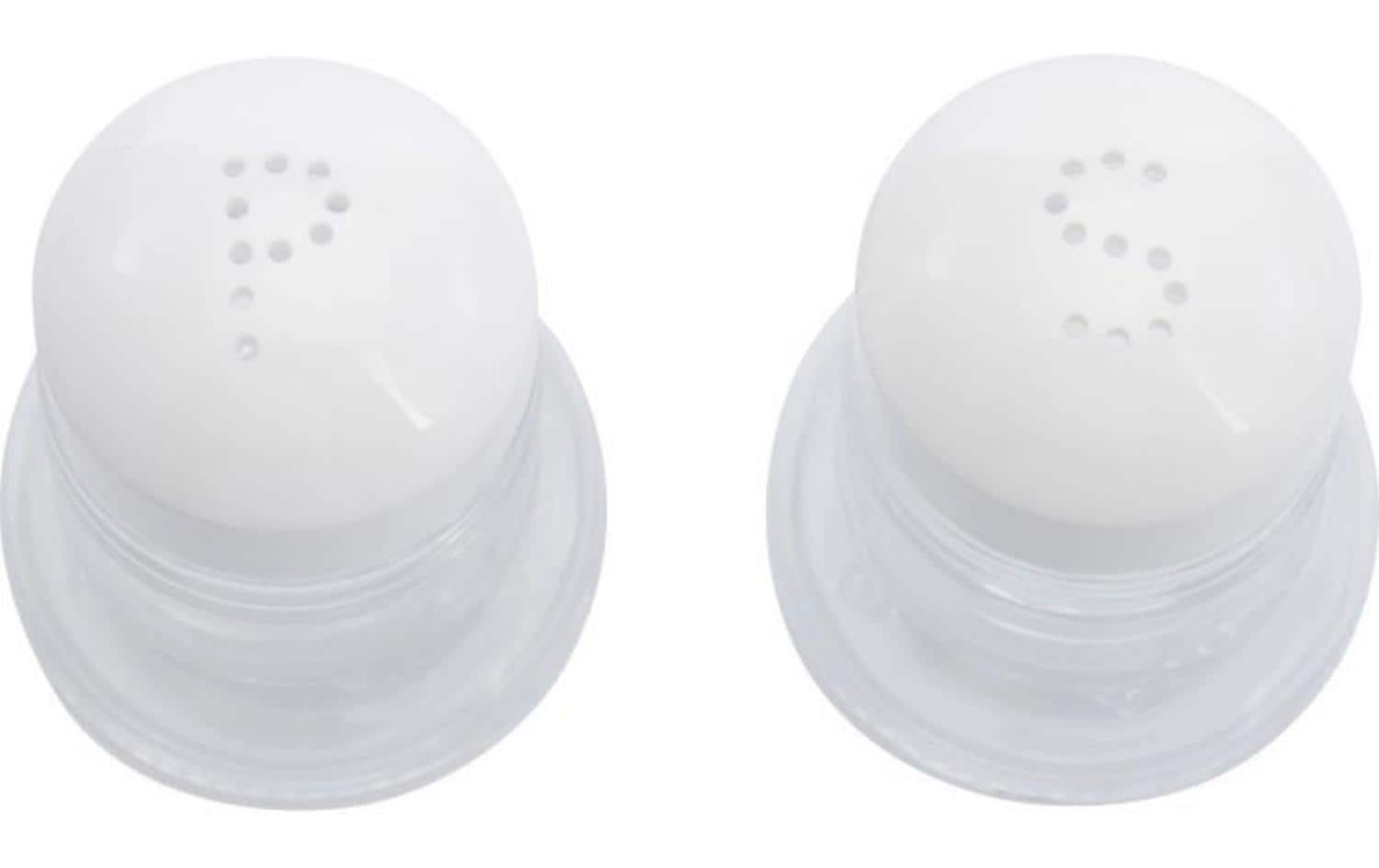 Westmark Salz- und Pfefferstreuer – 2er Set, Ø 4,9 cm, H 6,5 cm, Glas/Kunststoff (ABS), spülmaschinenfest