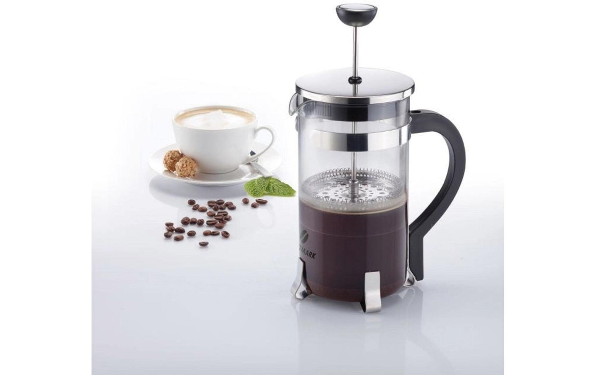 Westmark French Press / Kaffeebereiter – 1 l, 4 Tassen, Glas/Edelstahl/PP, 16 × 10 × 21,5 cm