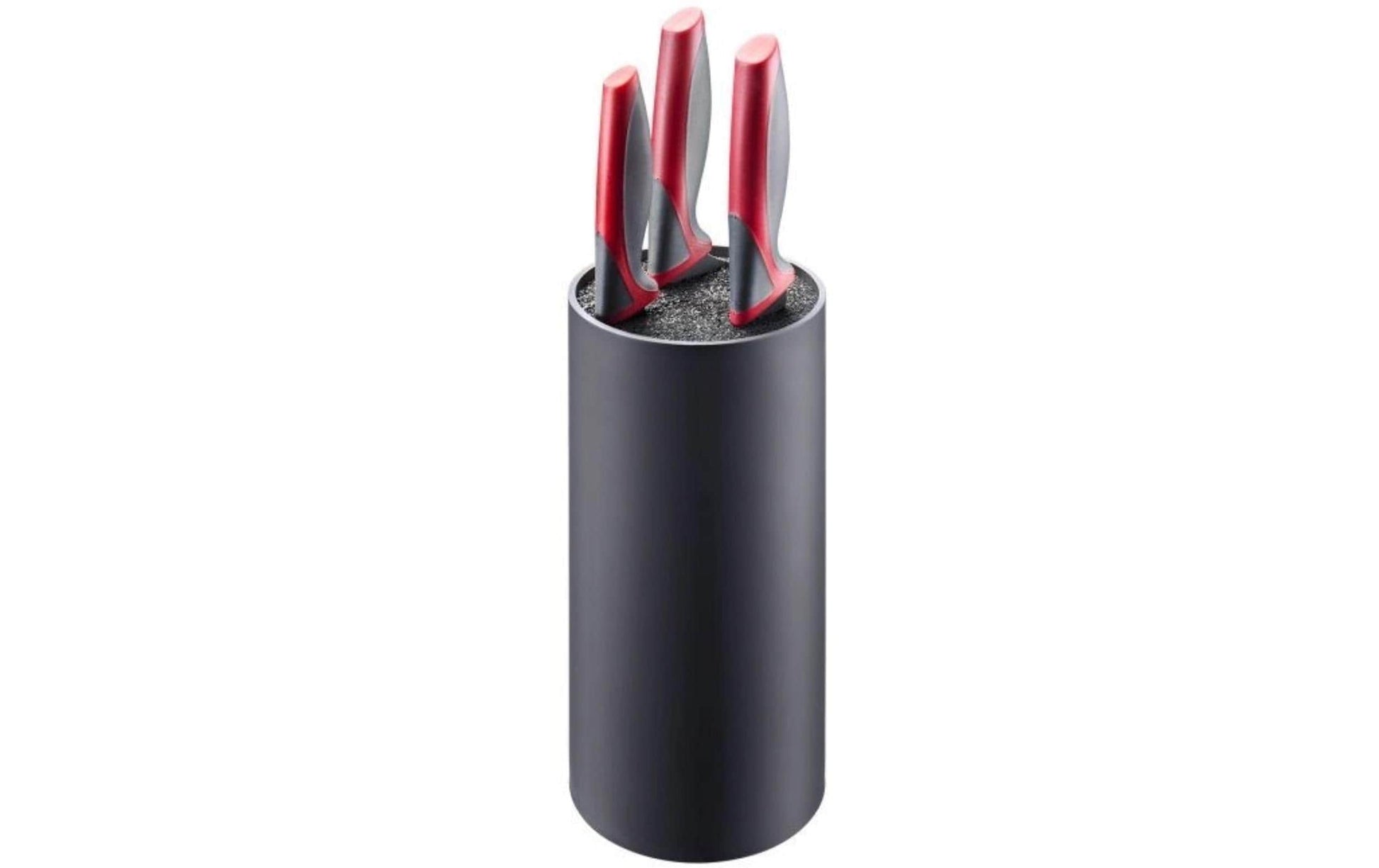 Westmark Messerblock, 11 × 11 × 22,2 cm, Polypropylen (PP)/Thermoplastische Elastomere (TPE), schwarz