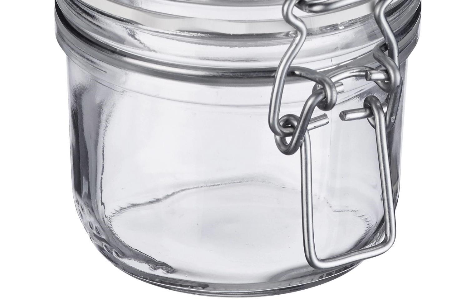 Westmark Einmachglas – 200 ml, Ø 8 cm, Glas, Transparent, Bügelverschluss, spülmaschinenfest