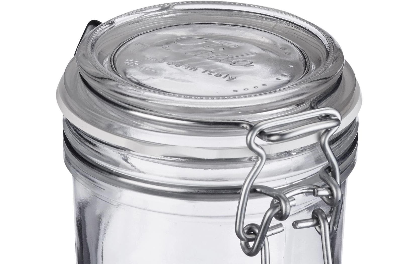 Westmark Einmachglas – 200 ml, Ø 8 cm, Glas, Transparent, Bügelverschluss, spülmaschinenfest
