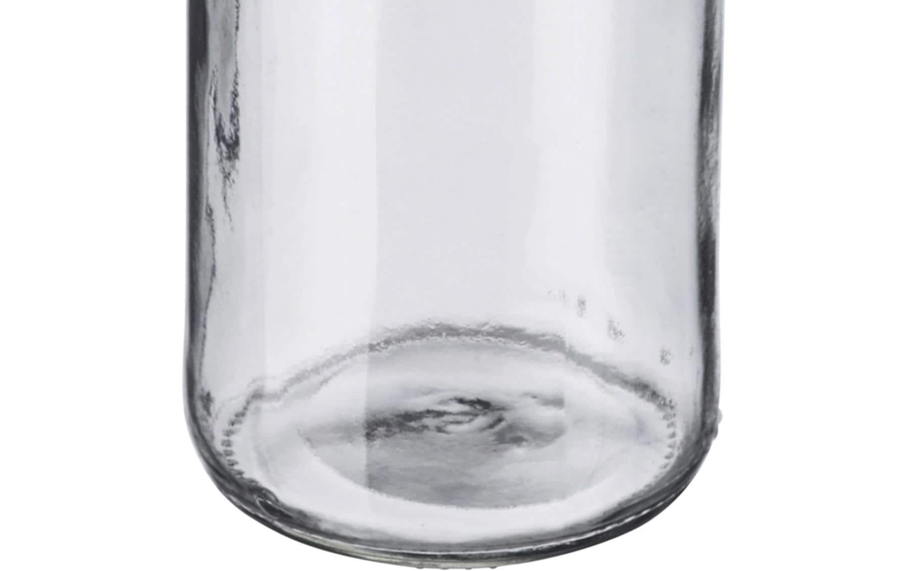 Westmark Einmachflasche – 250 ml, Ø 6 cm, H 16 cm, Glas/Edelstahl, Schraubverschluss, spülmaschinenfest