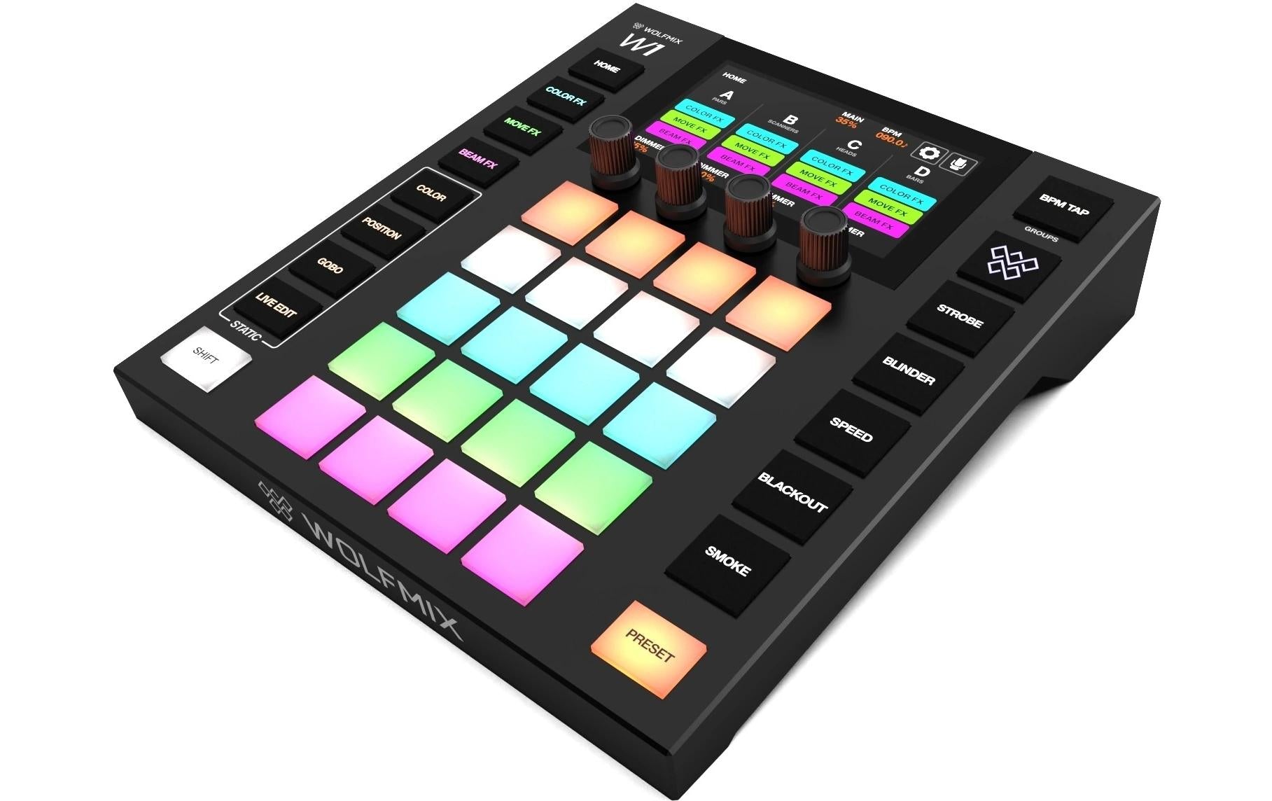 Wolfmix W1 MK2 – USB-Mischpult (2048 Kanäle)