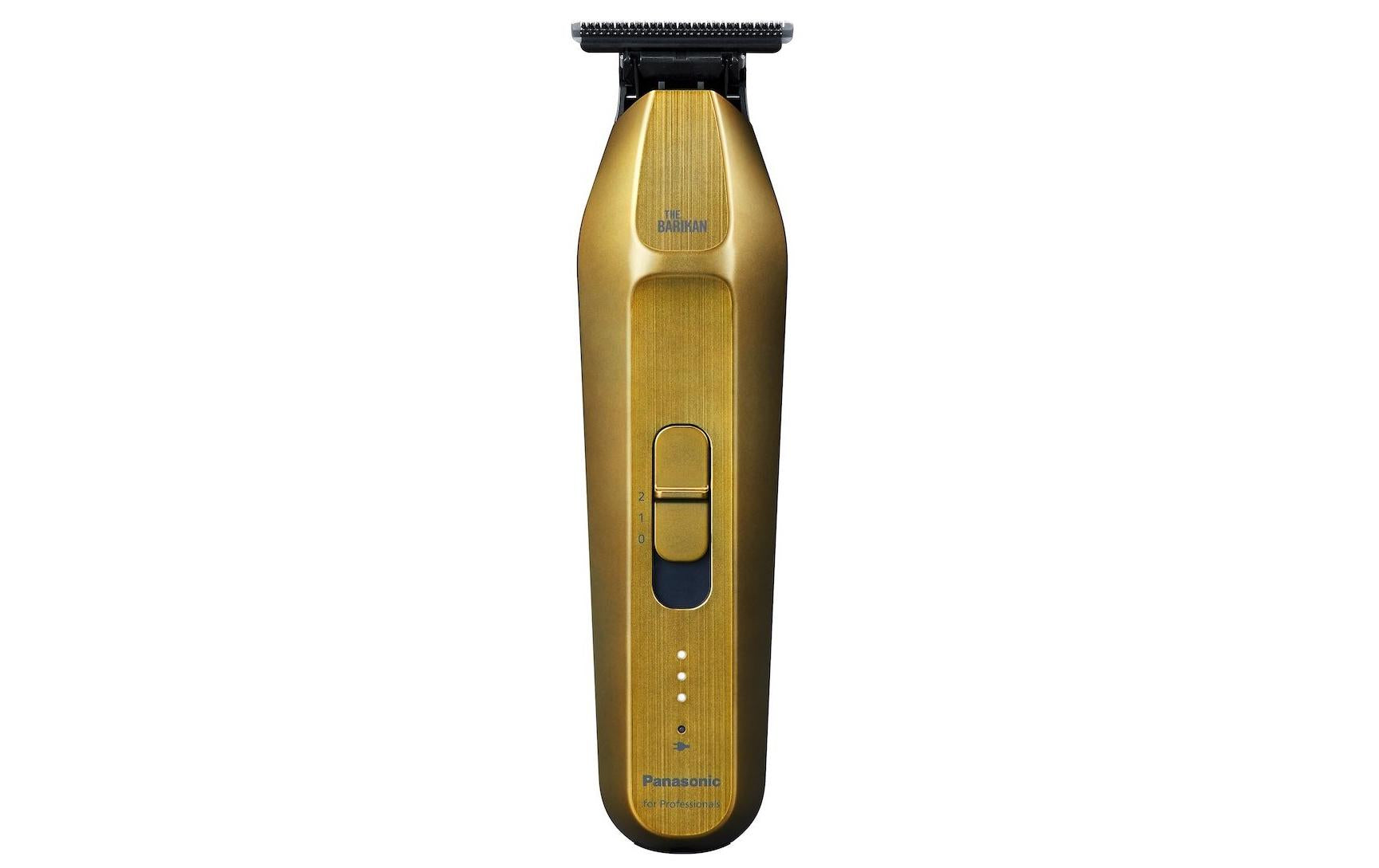 Panasonic Trimmer T-Blade – Akku-/Netzbetrieb, 60 Min Laufzeit, Li-Ion – Gold, Schwarz