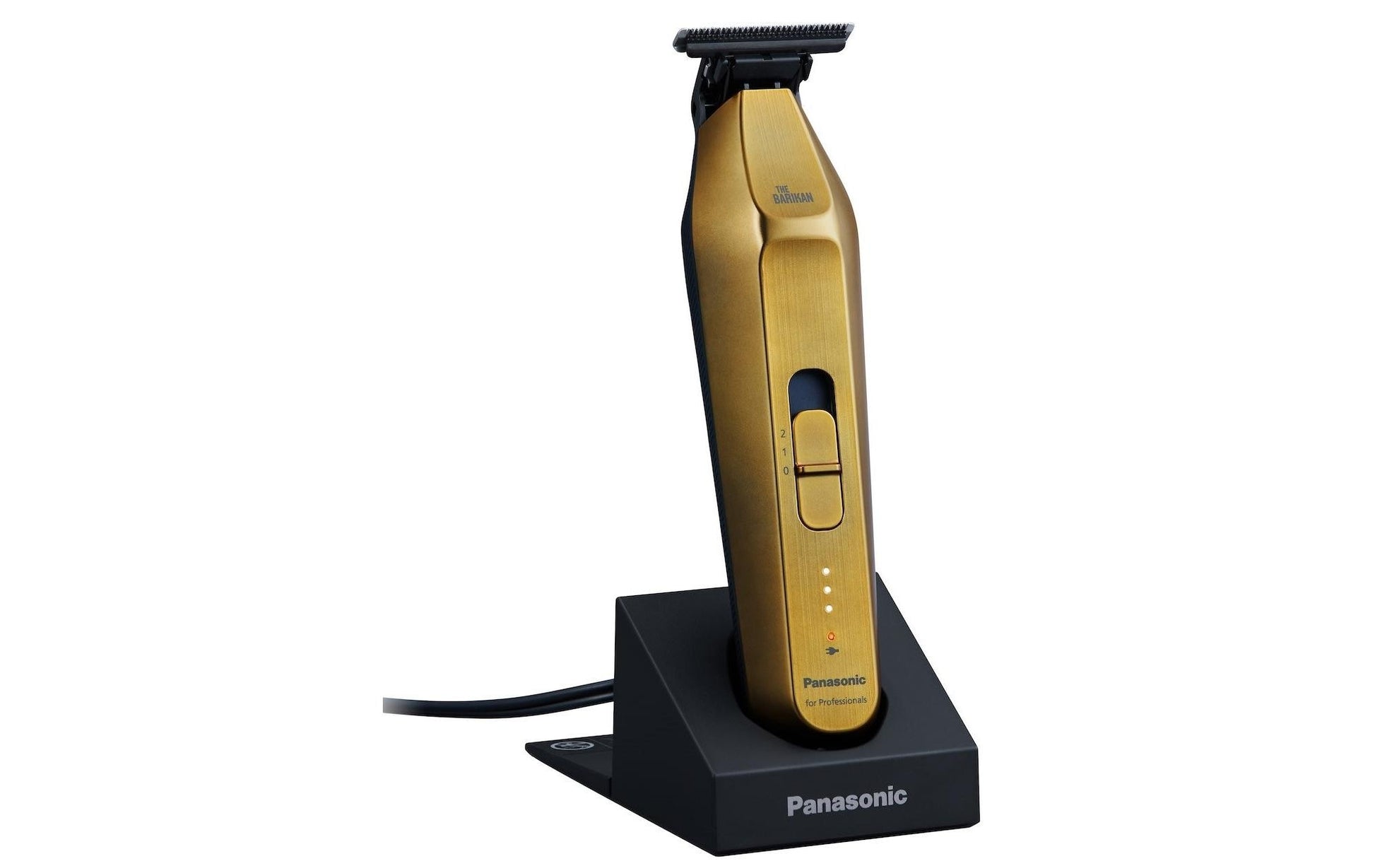 Panasonic Trimmer T-Blade – Akku-/Netzbetrieb, 60 Min Laufzeit, Li-Ion – Gold, Schwarz