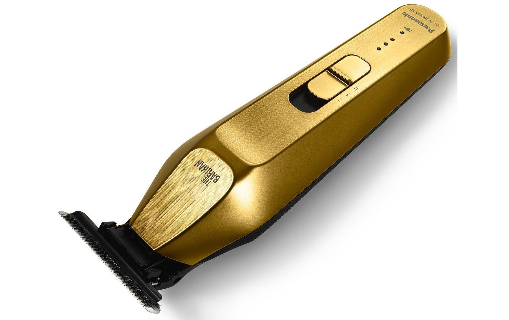 Panasonic Trimmer T-Blade – Akku-/Netzbetrieb, 60 Min Laufzeit, Li-Ion – Gold, Schwarz