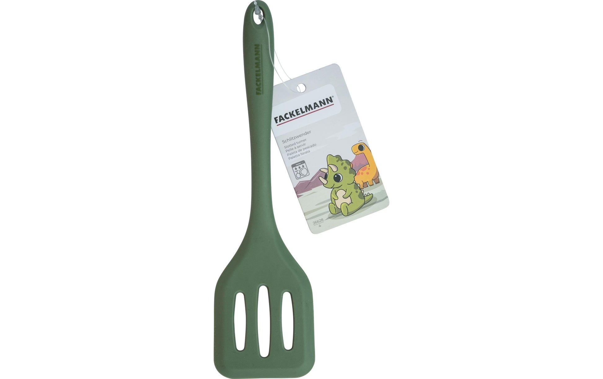 Fackelmann Schlitzwender 21 cm, Silikon, Graugrün