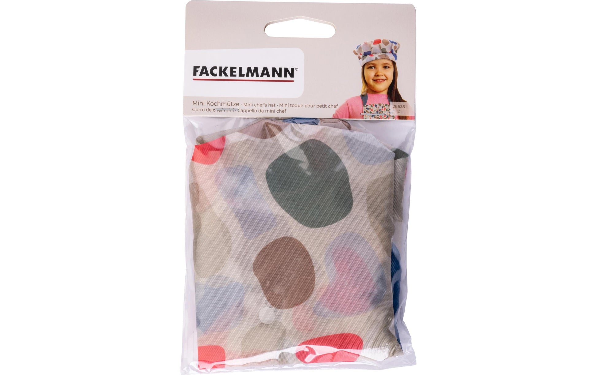 Fackelmann MiniCooking Kochmütze – Mini – Mehrfarbig, Polyester (PES), 16×25 cm