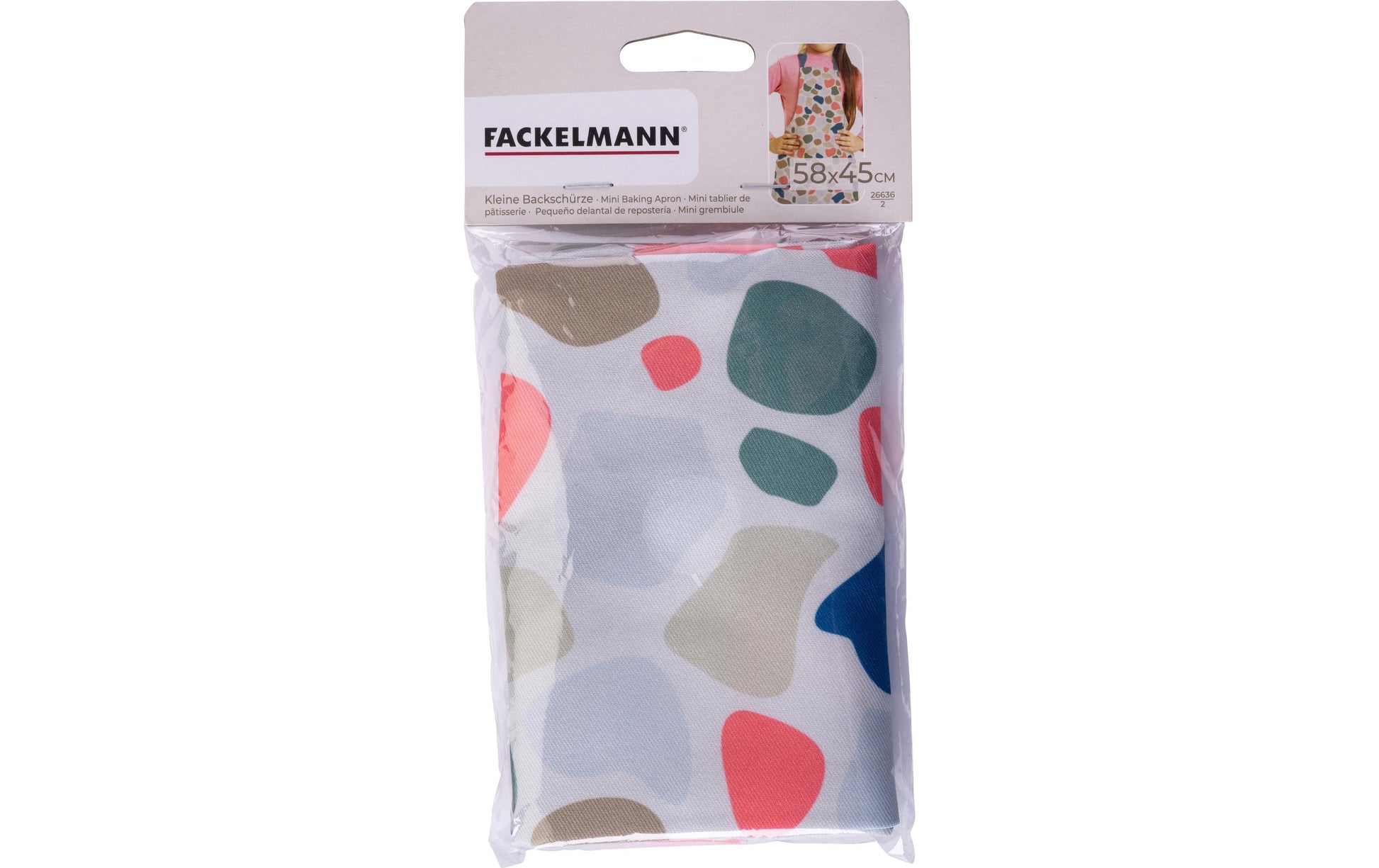 Fackelmann MiniCooking Schürze, Kochschürze – Baumwolle/Polyester, 58×45 cm, Mehrfarbig