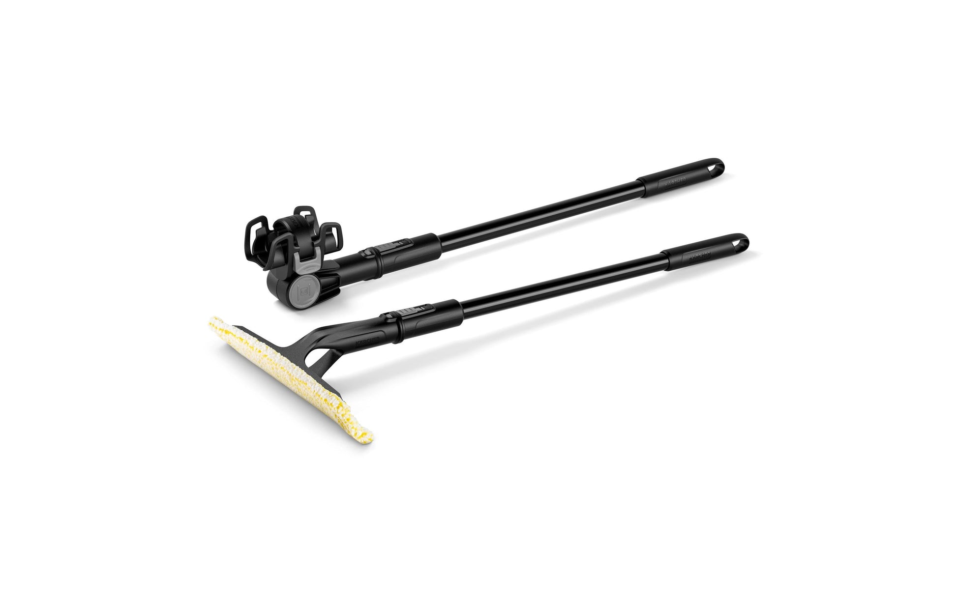 Kärcher Verlängerungsset WV kurz – 60 cm, Kunststoff, Mikrofaser, Schwarz, für Kärcher Akku-Fenstersauger