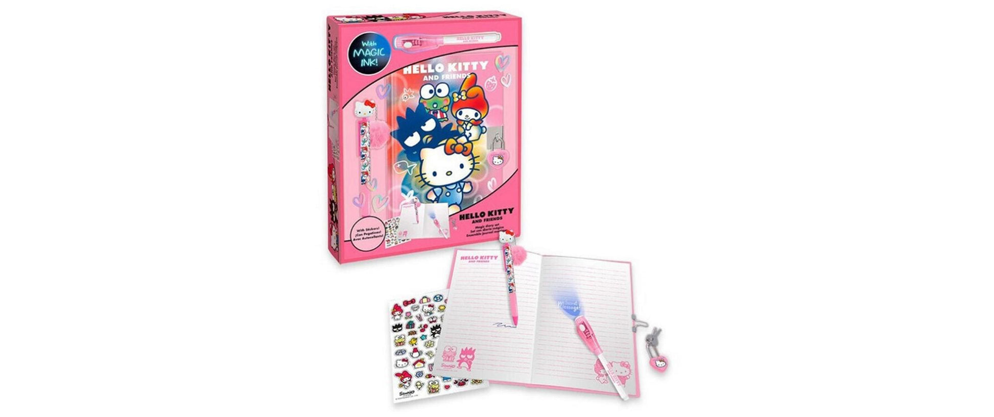 Sombo Tagebuch-Set Hello Kitty, mehrfarbig