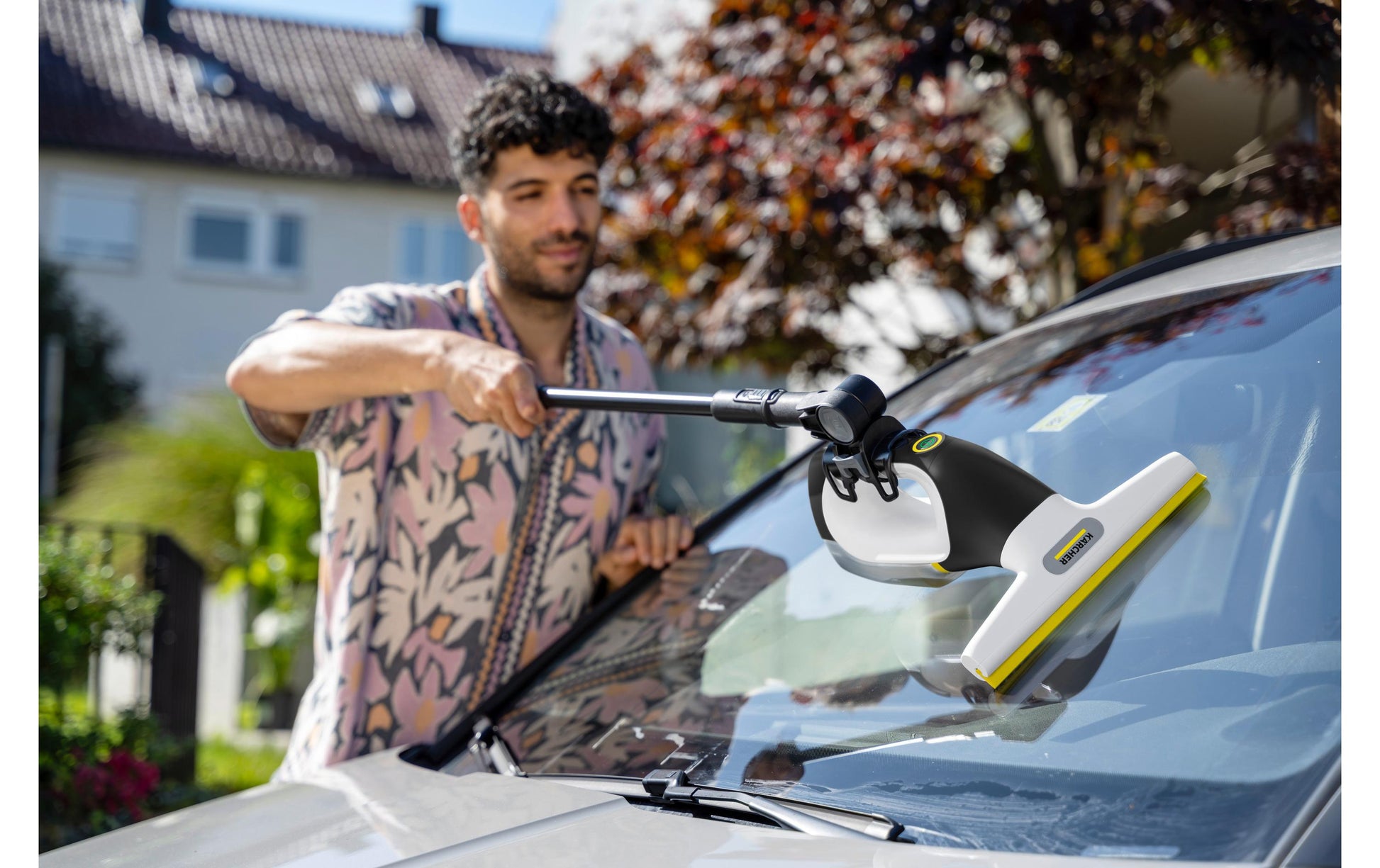 Kärcher Verlängerungsset WV kurz – 60 cm, Kunststoff, Mikrofaser, Schwarz, für Kärcher Akku-Fenstersauger