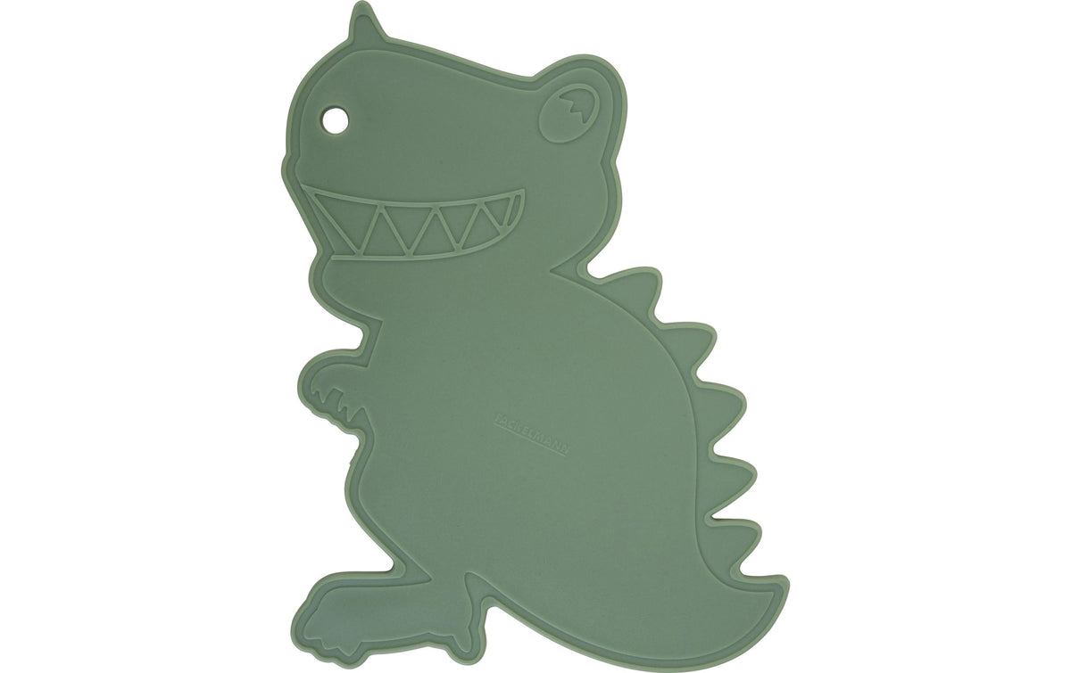 Fackelmann MiniCooking – Schneidebrett 22,7 × 23 × 5 cm, Polypropylen (PP), mit Saftrille, Hellgrün
